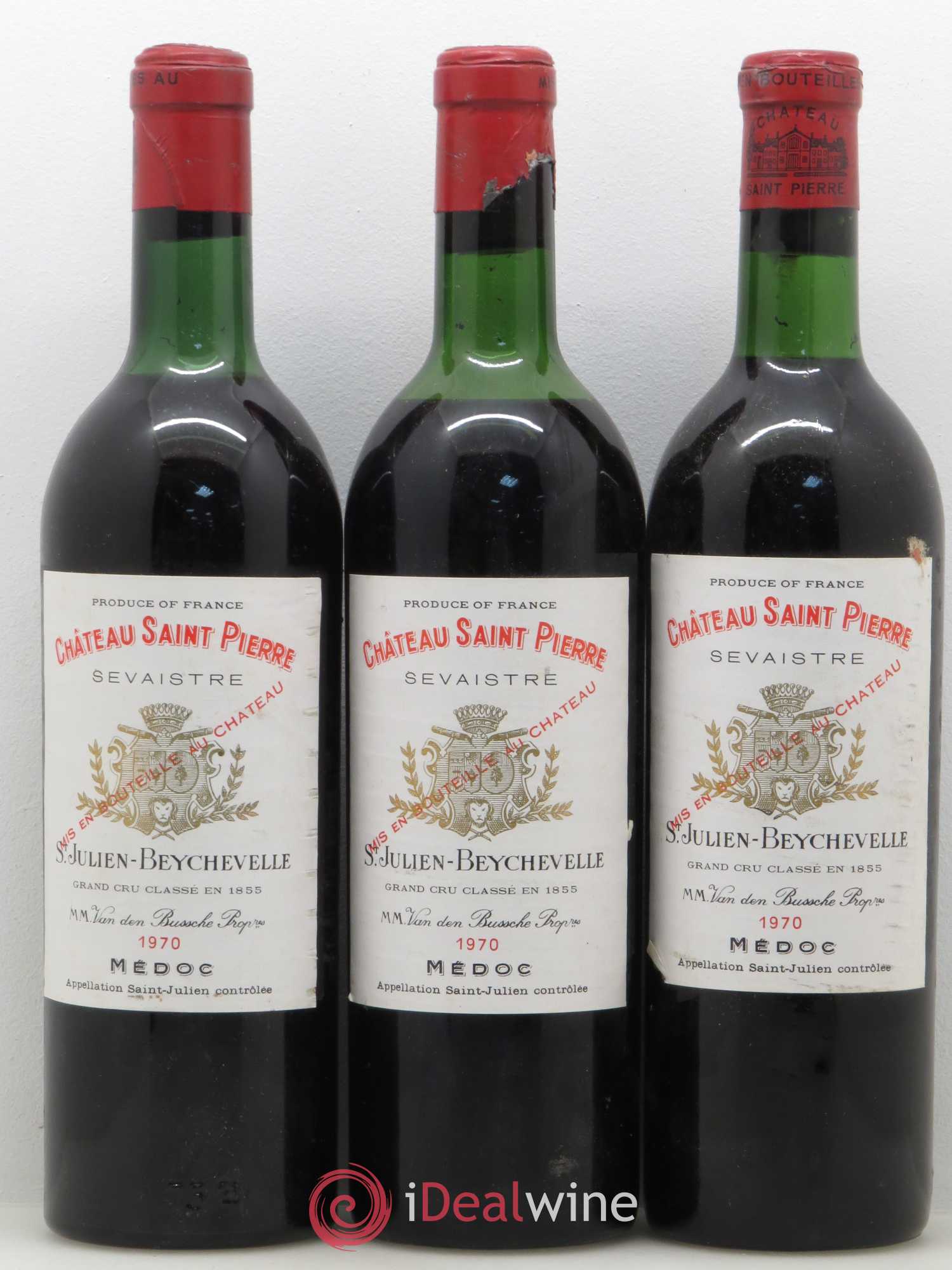 Château Saint-Pierre 4ème Grand Cru Classé 1970 - Lot de 6 bouteilles - 2