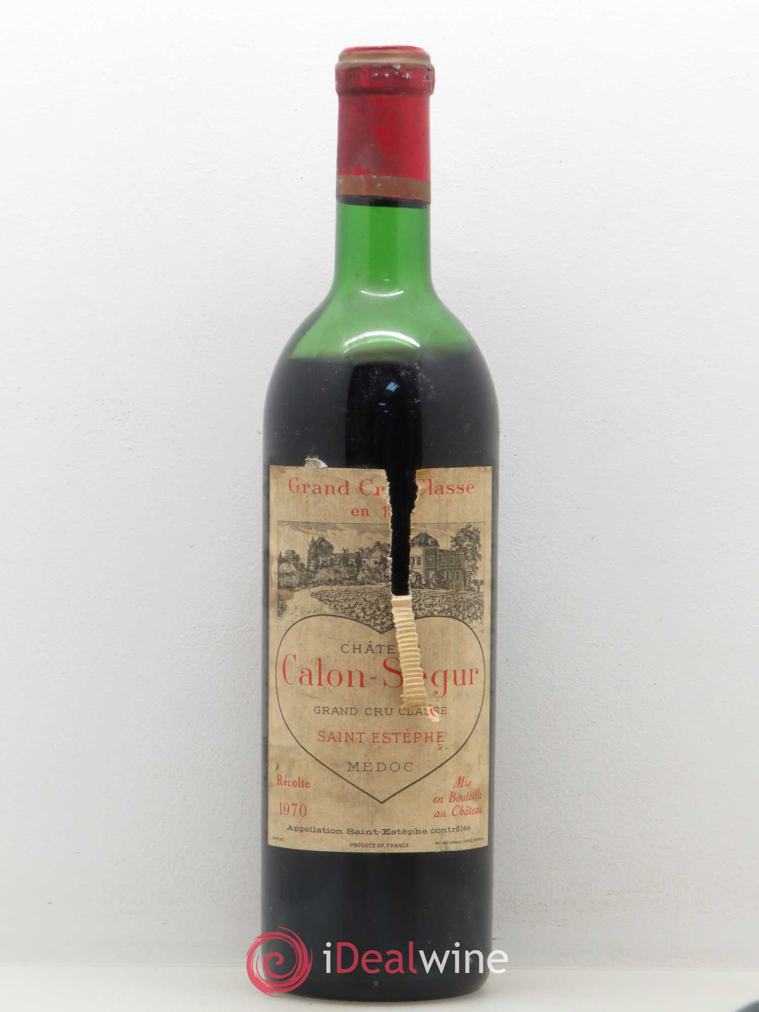 Château Calon Ségur 3ème Grand Cru Classé 1970 - Lot de 1 bouteille - 0