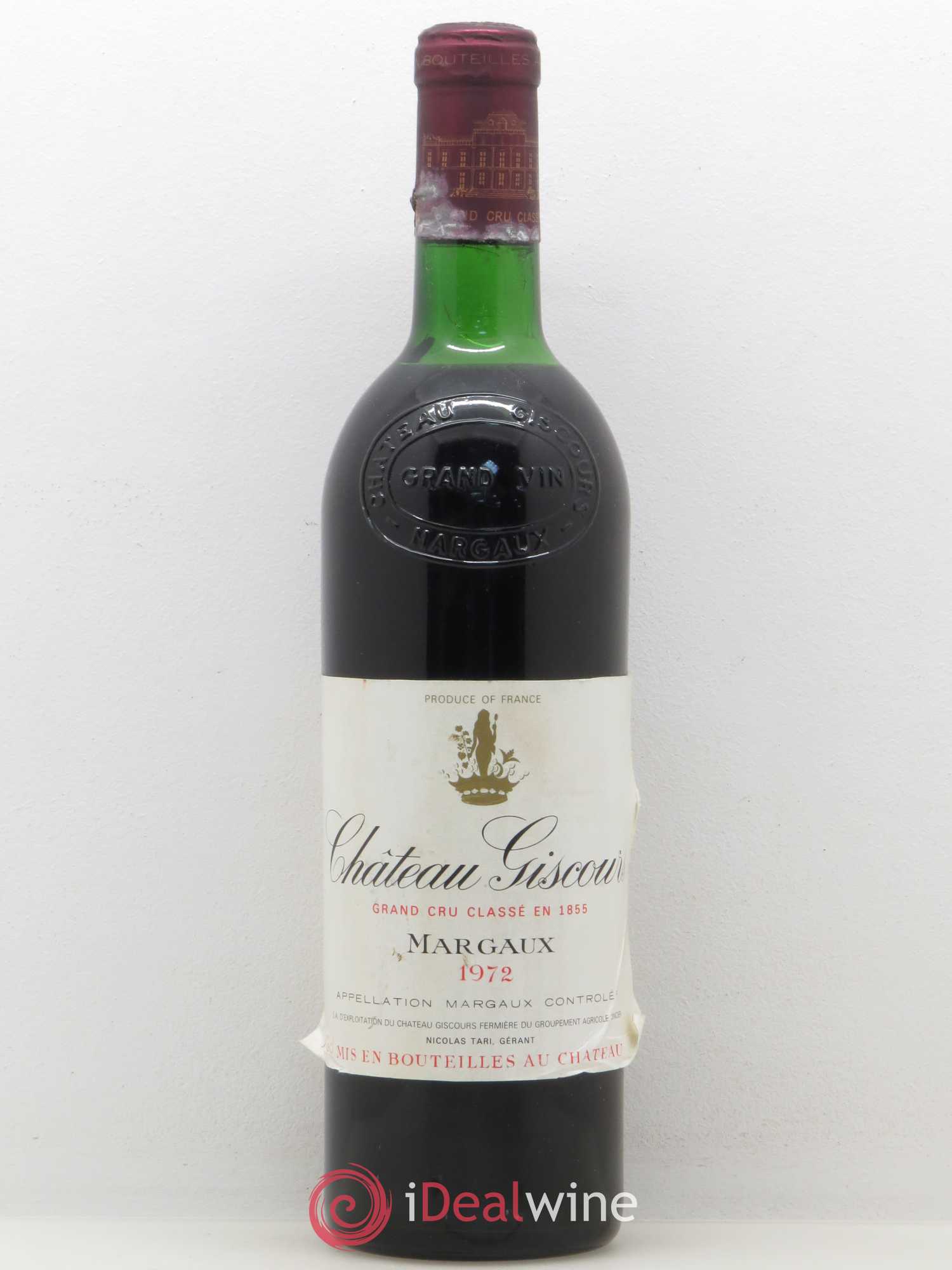 Château Giscours 3ème Grand Cru Classé 1972 - Lot de 1 bouteille - 0