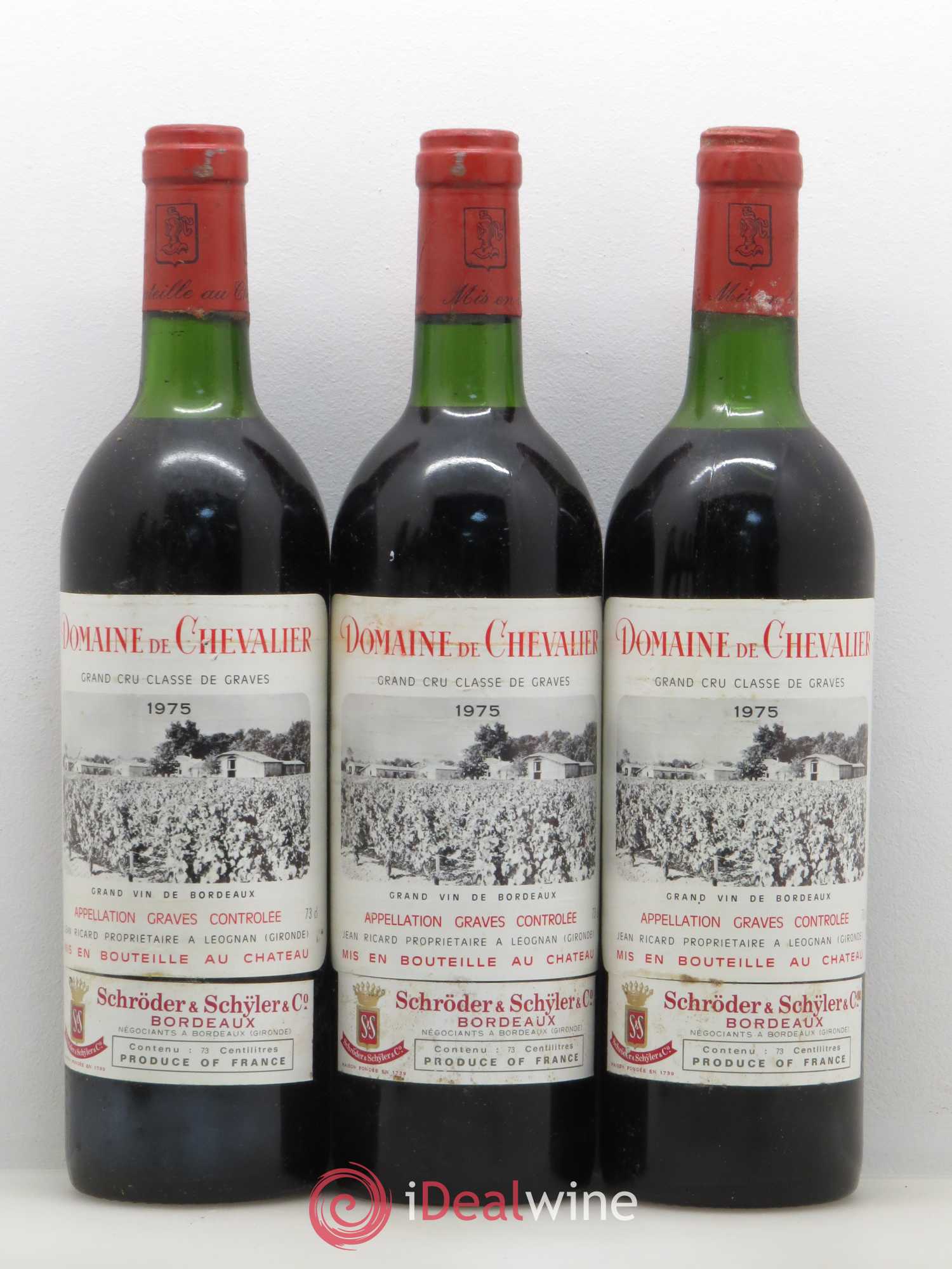 Domaine de Chevalier Cru Classé de Graves 1975 - Lot de 6 bouteilles - 1