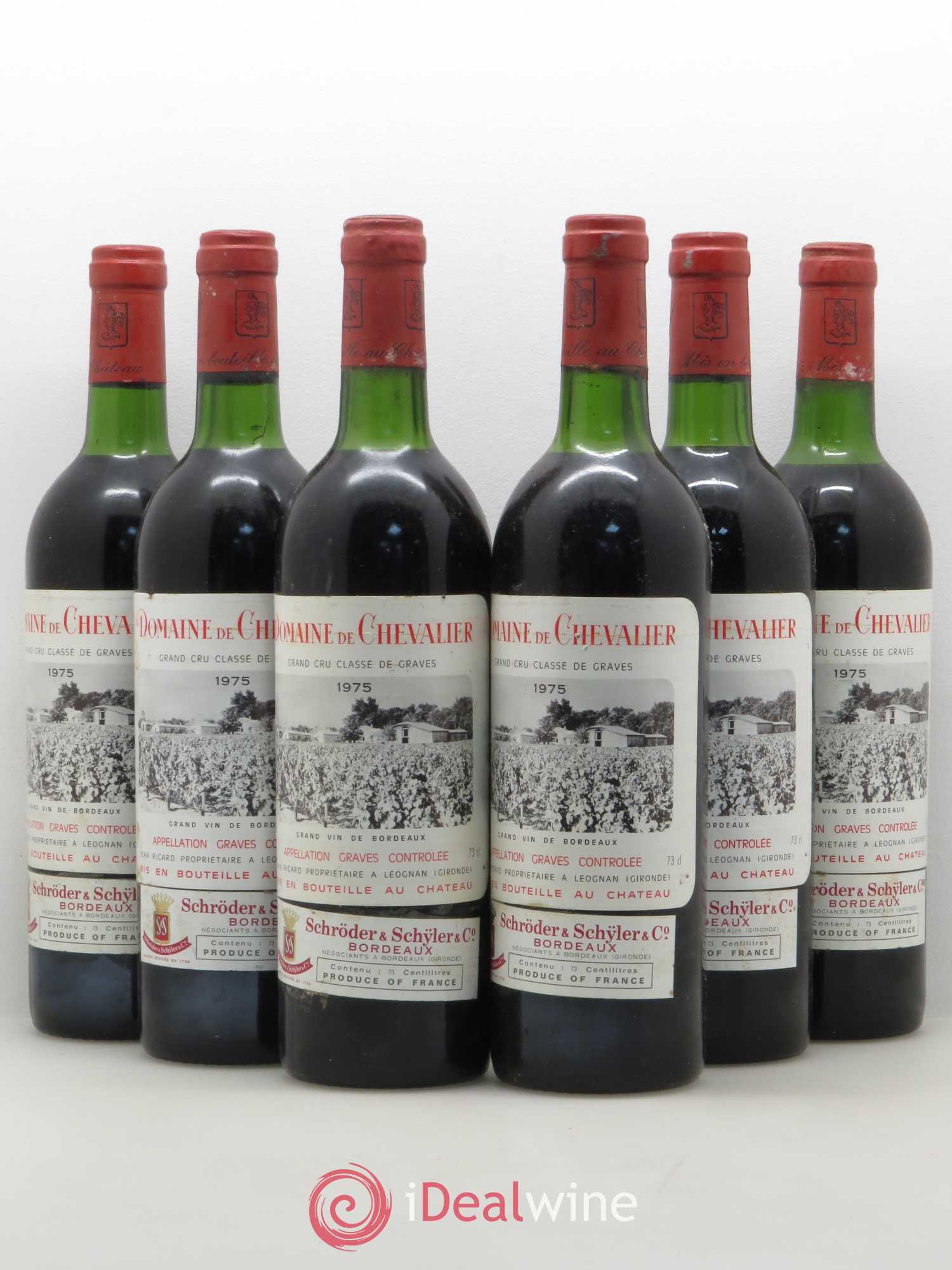 Domaine de Chevalier Cru Classé de Graves 1975 - Lot de 6 bouteilles - 0