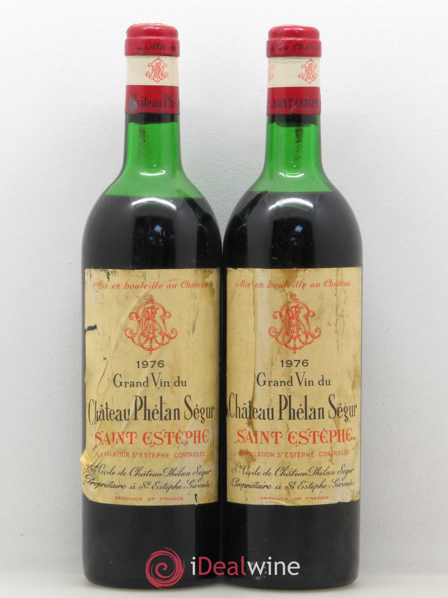 Château Phélan Ségur 1976 - Lot de 2 bouteilles - 0