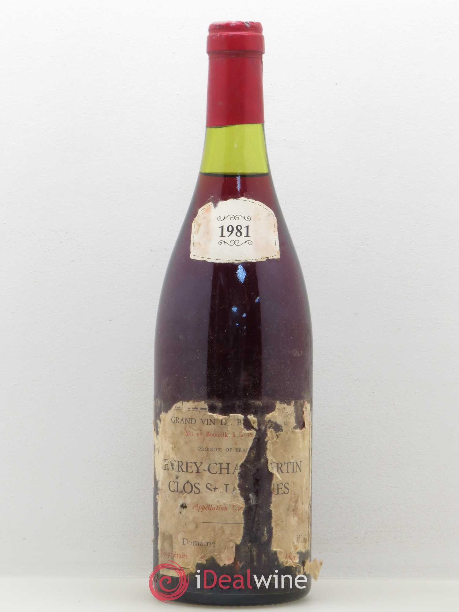 Gevrey-Chambertin 1er Cru Clos Saint Jacques Clair Daü 1981 - Lot de 1 bouteille - 0
