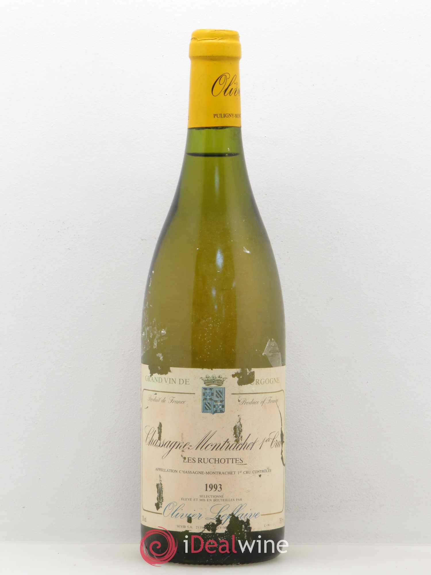 Chassagne-Montrachet 1er Cru Ruchottes Olivier Leflaive 1993 - Lot de 1 bouteille - 0