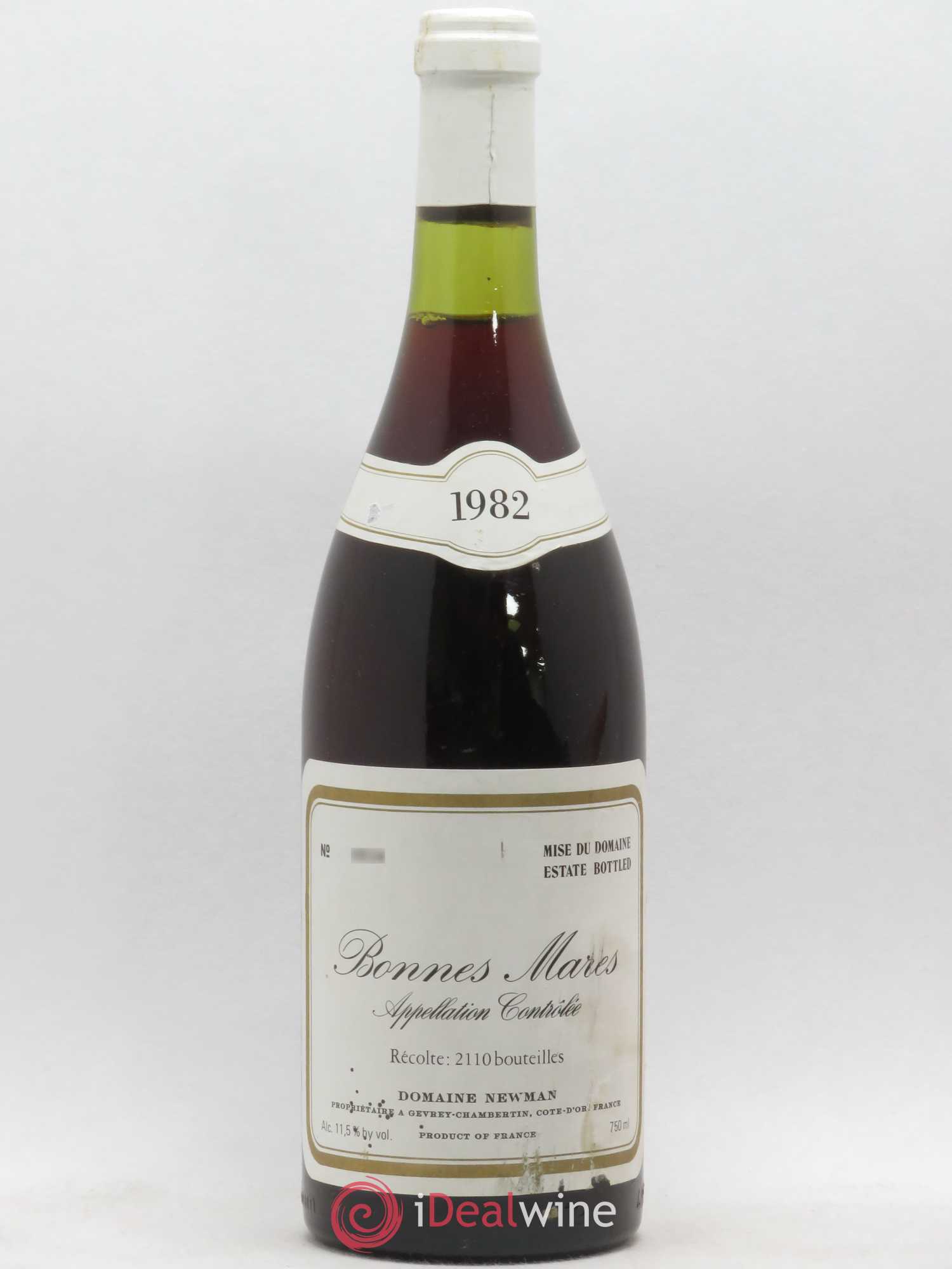 Bonnes-Mares Grand Cru Domaine Newman 1982 - Lot de 1 bouteille - 0