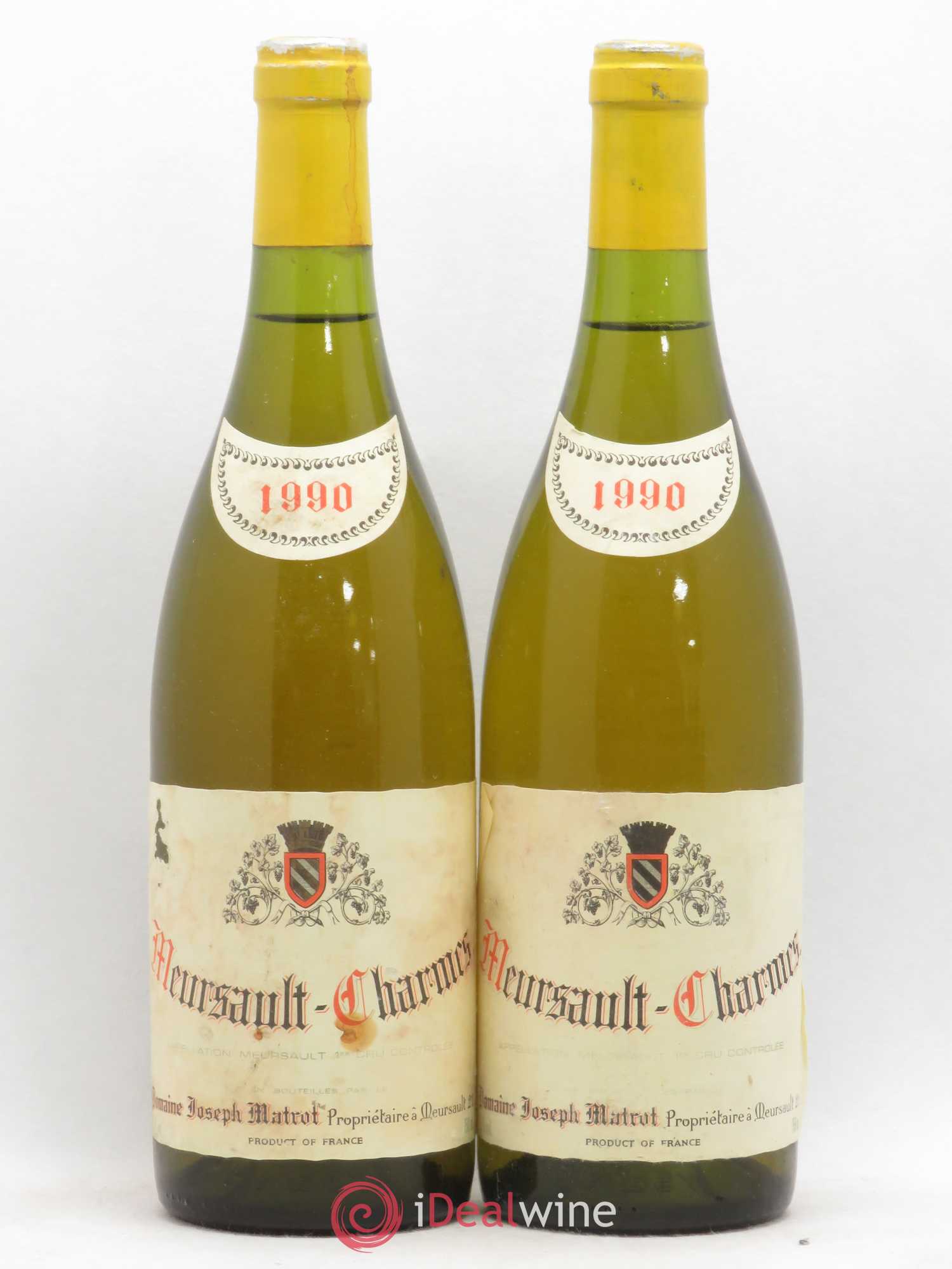 Meursault 1er Cru Charmes Matrot (Domaine) 1990 - Lot de 2 bouteilles - 0