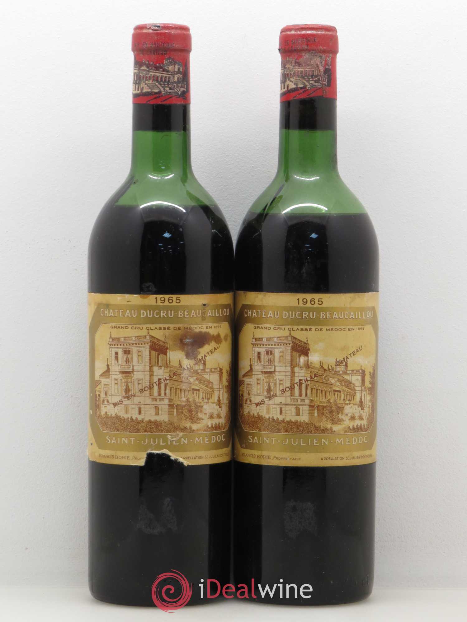 Château Ducru Beaucaillou 2ème Grand Cru Classé 1965 - Lot de 2 bouteilles - 0