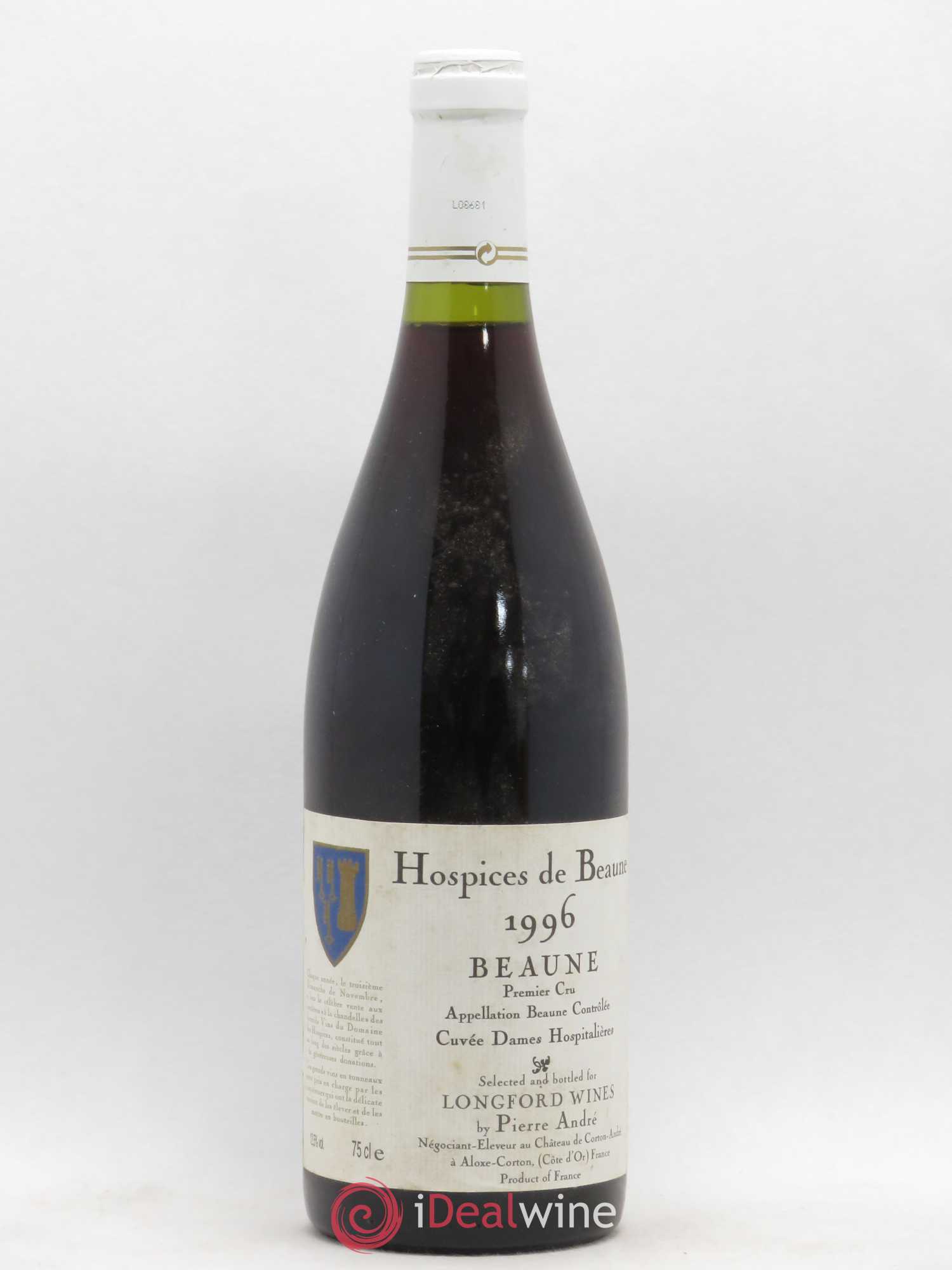 Beaune 1er Cru Cuvée Dames Hospitalières Hospices de Beaune Pierre André 1996 - Posten von 1 Flasche - 0