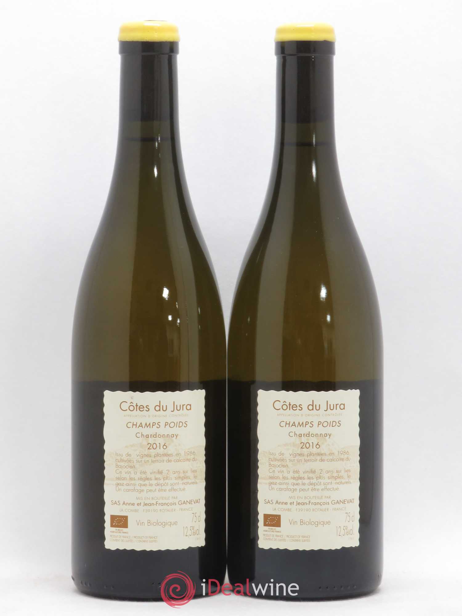 Côtes du Jura Champs Poids Anne et Jean François Ganevat 2016 - Lot de 2 bouteilles - 1