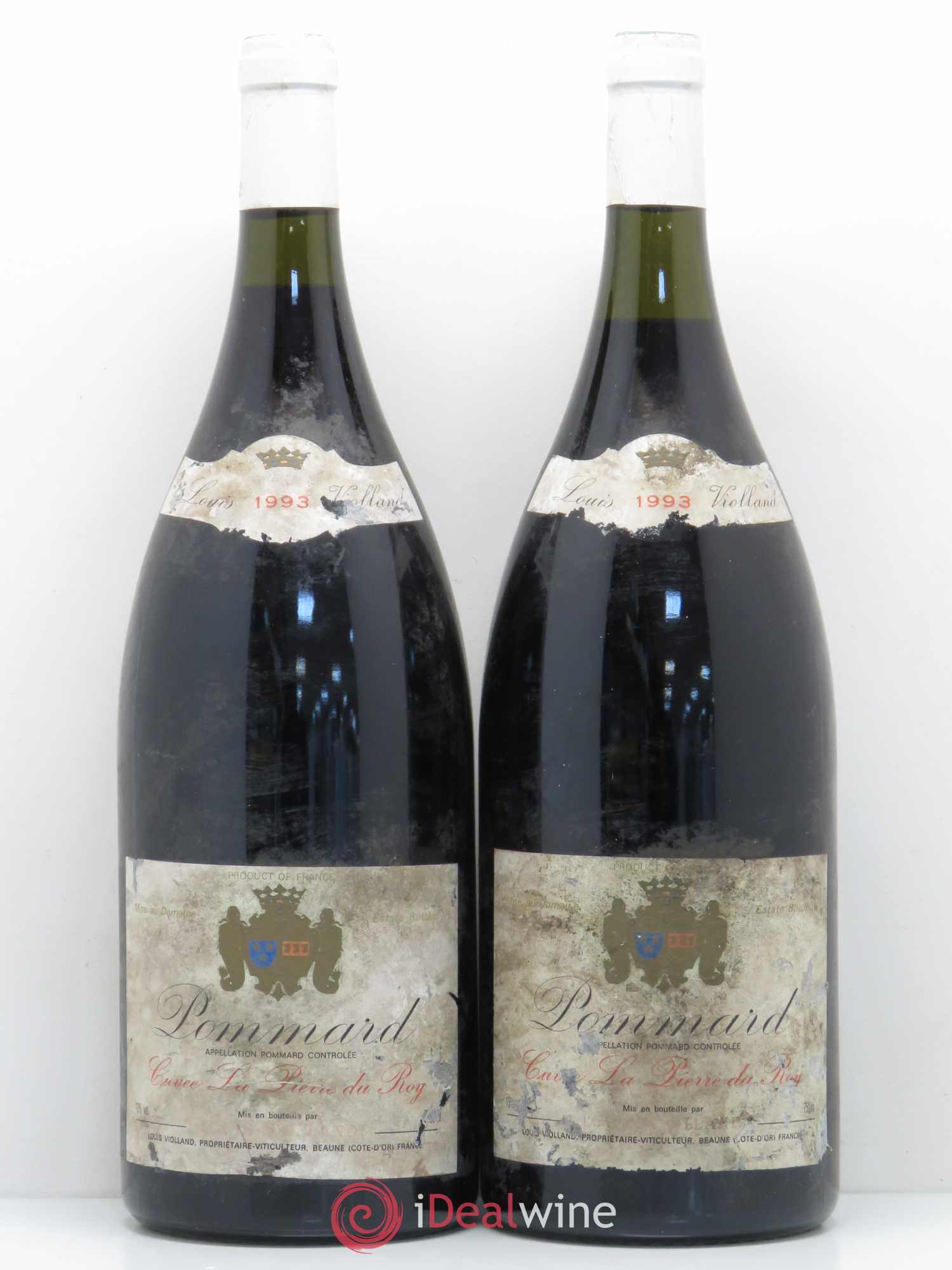 Pommard Cuvée la Pierre du Roy Louis Violland 1993 - Posten von 2 Magnum - 0