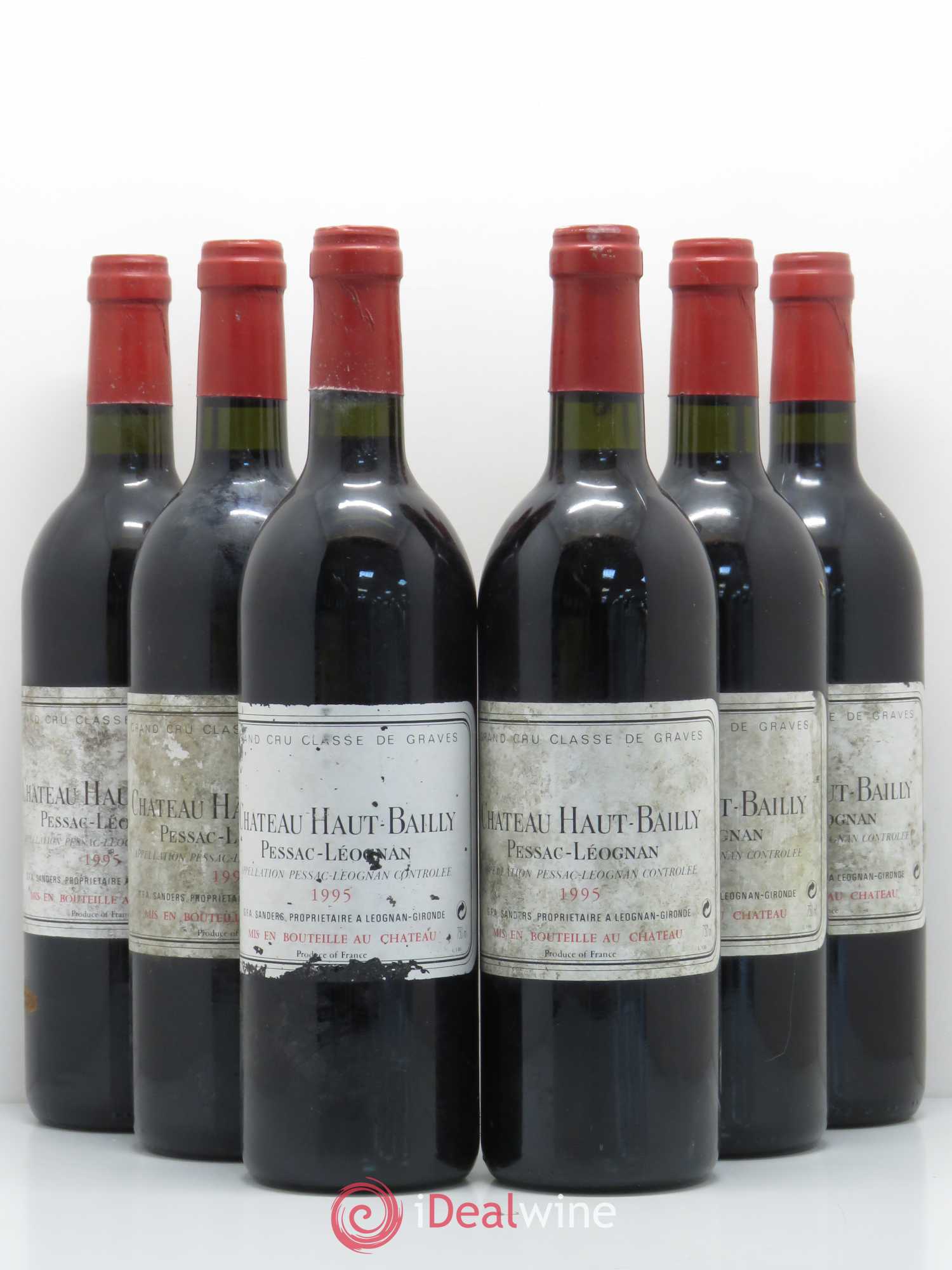 Château Haut-Bailly Cru Classé de Graves 1995 - Lot de 6 bouteilles - 0
