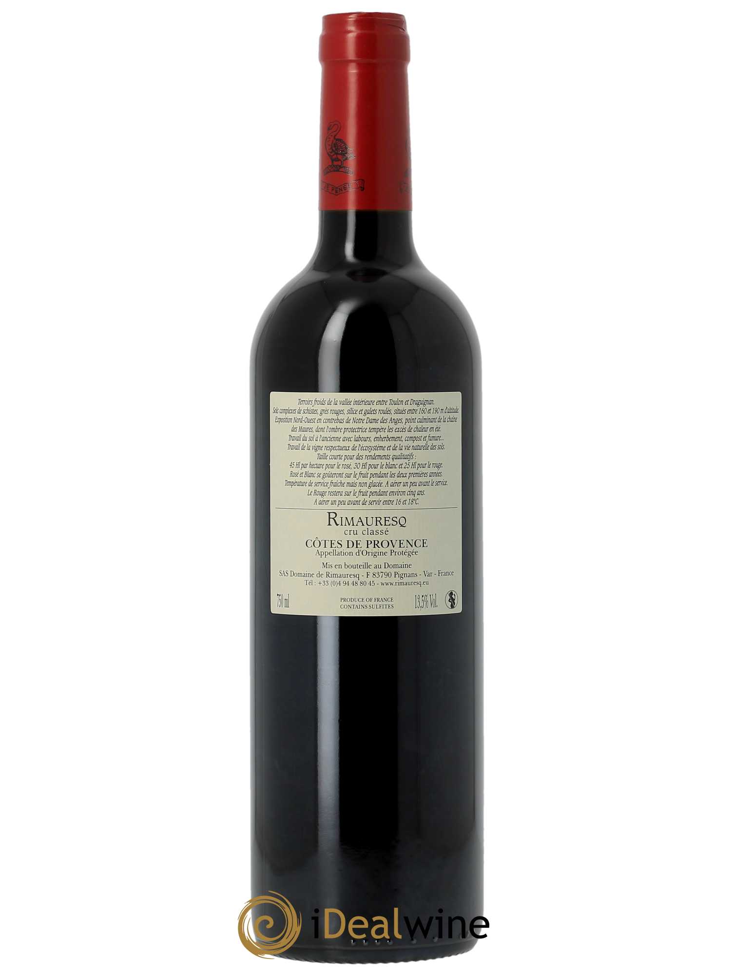 Côtes de Provence Rimauresq Cru Classé Classique de Rimauresq 2018 - Lot de 1 bouteille - 1