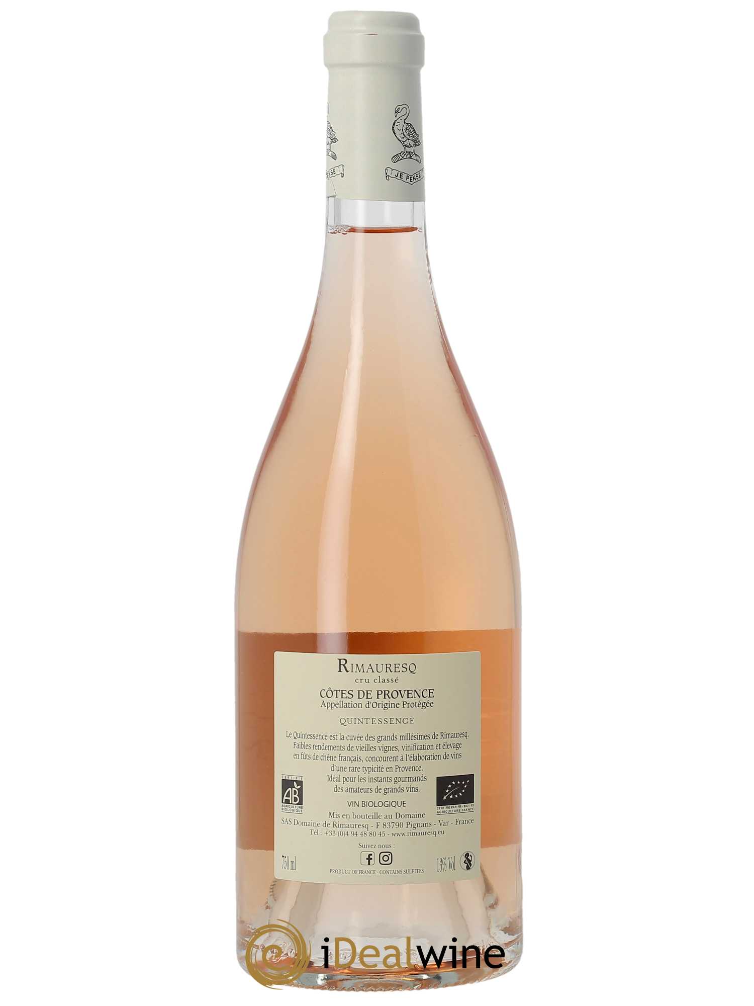 Côtes de Provence Rimauresq Quintessence  2022 - Lotto di 1 bottiglia - 1