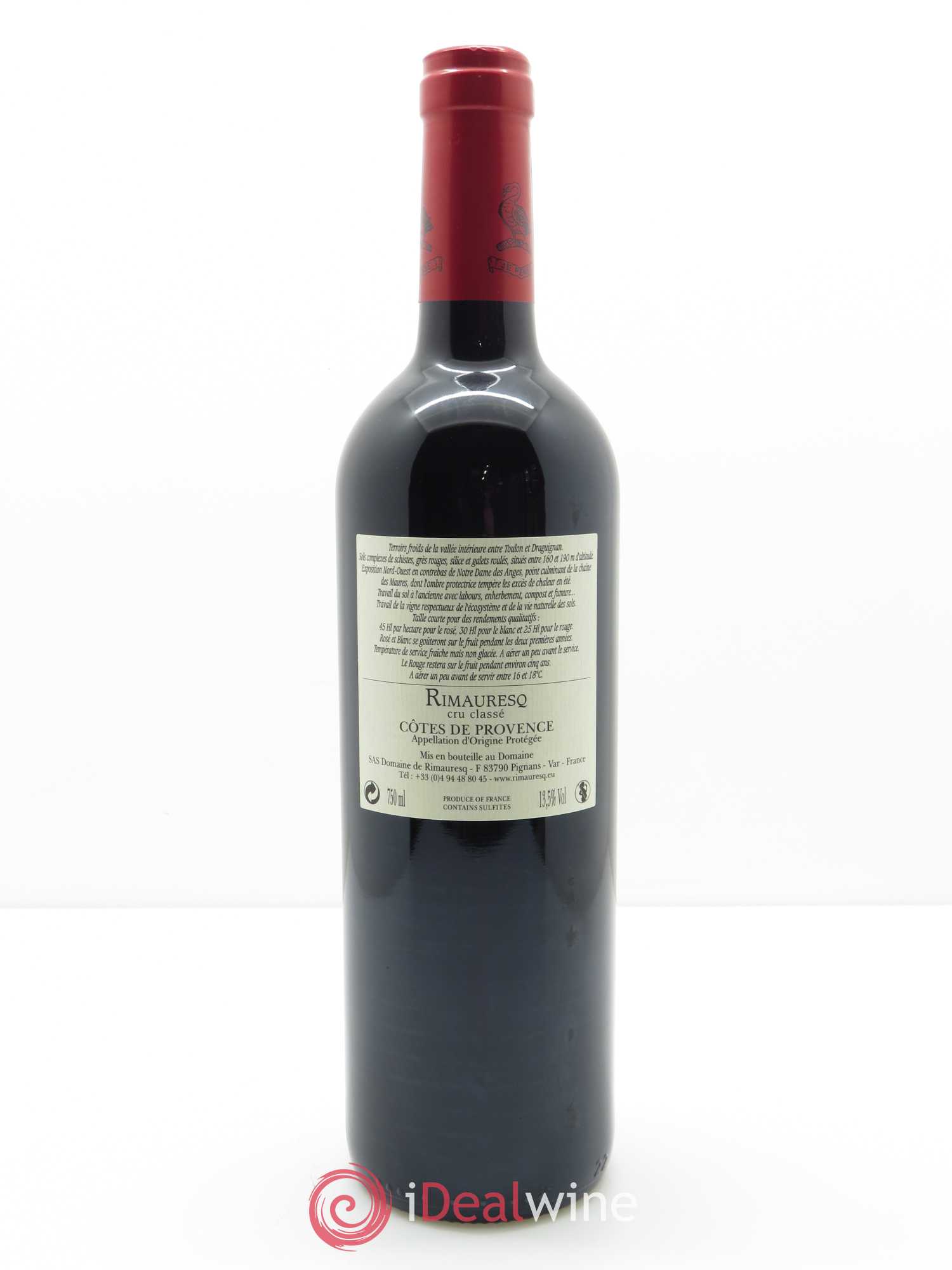 Côtes de Provence Rimauresq Cru Classé Classique de Rimauresq 2016 - Lot de 1 bouteille - 1