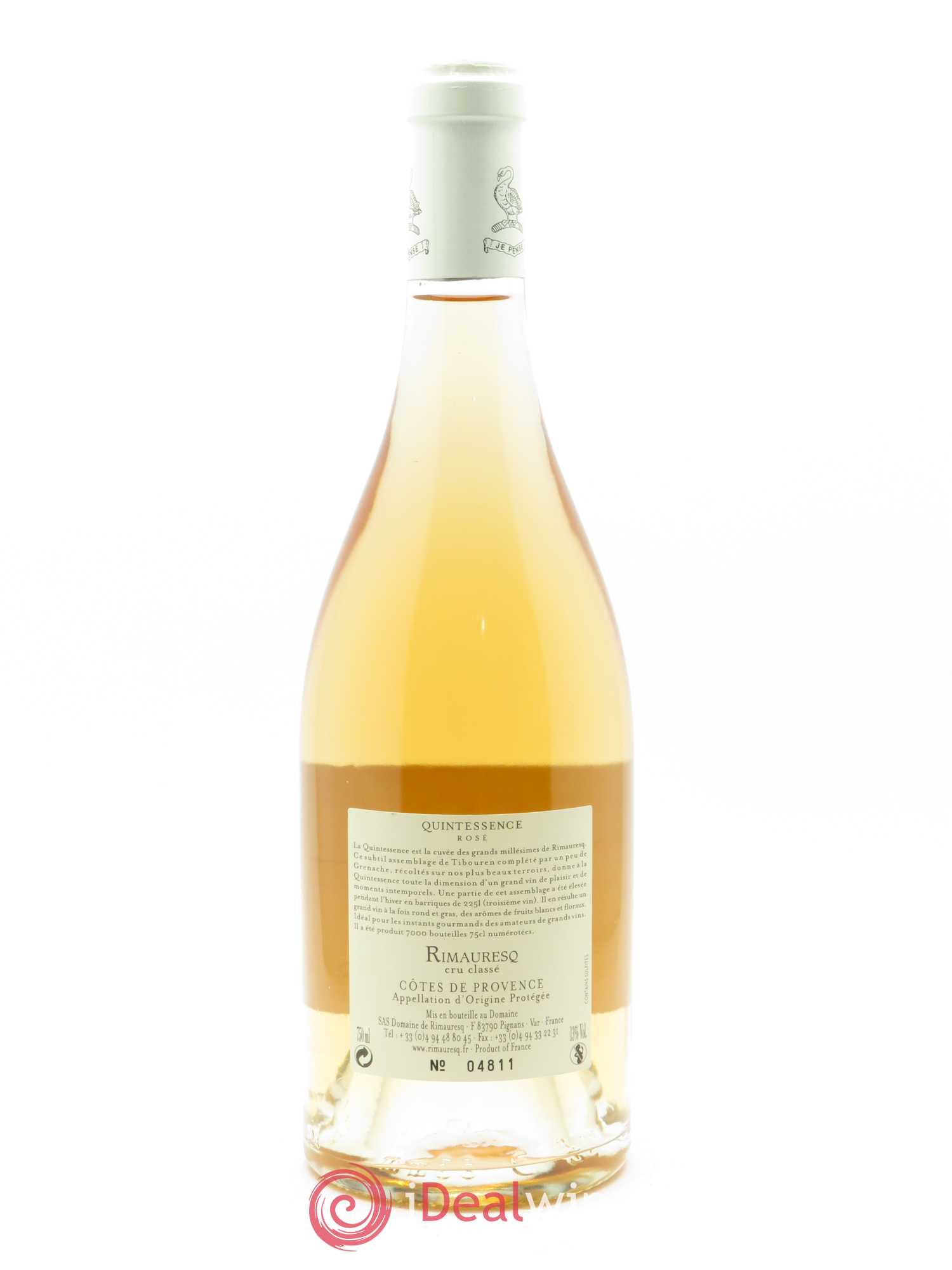 Côtes de Provence Rimauresq Quintessence 2018 - Posten von 1 Flasche - 1