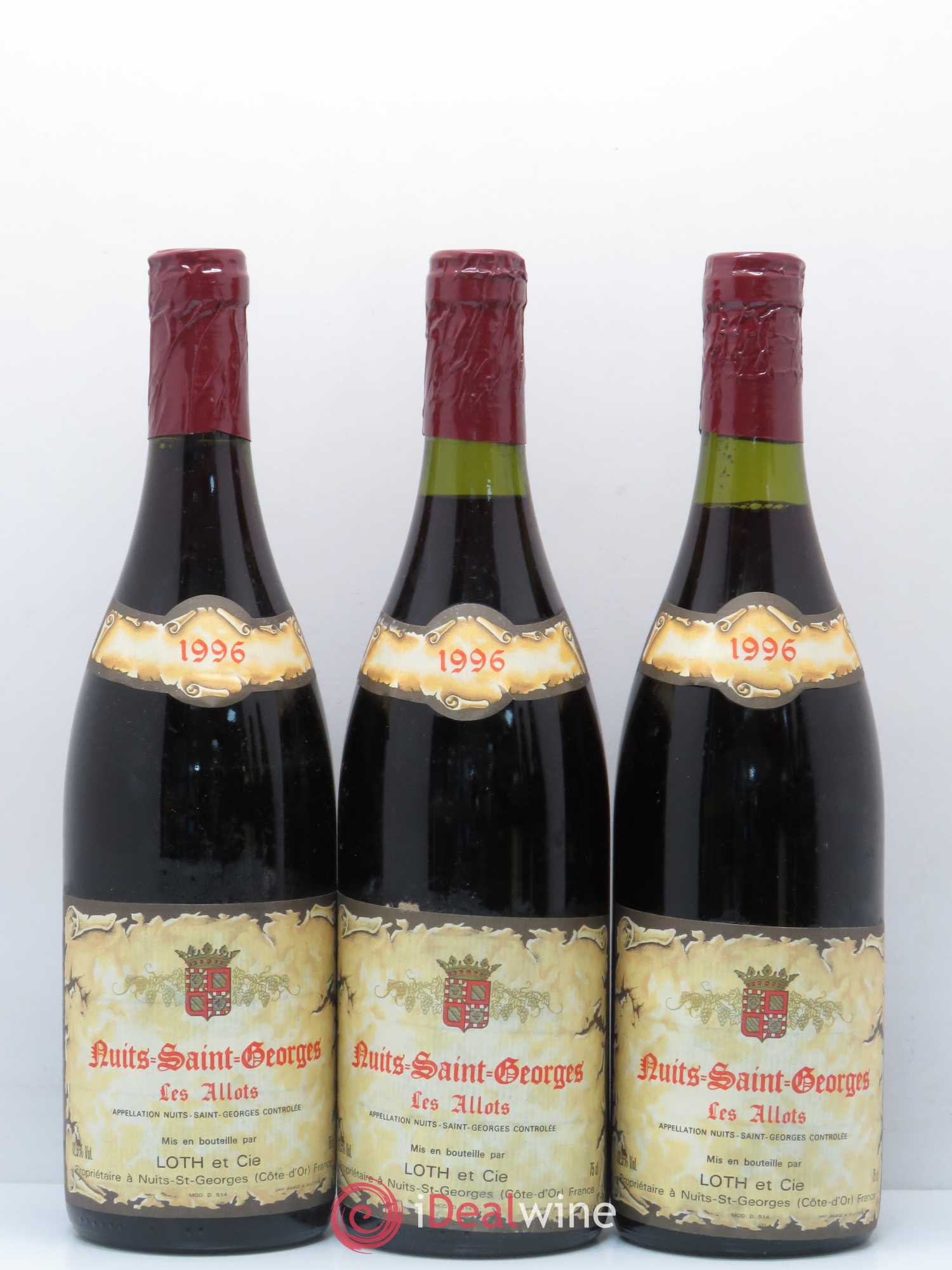 Nuits-Saint-Georges 1er Cru Aux Allots Domaine Loth & Fils 1996 - Lot de 12 bouteilles - 2