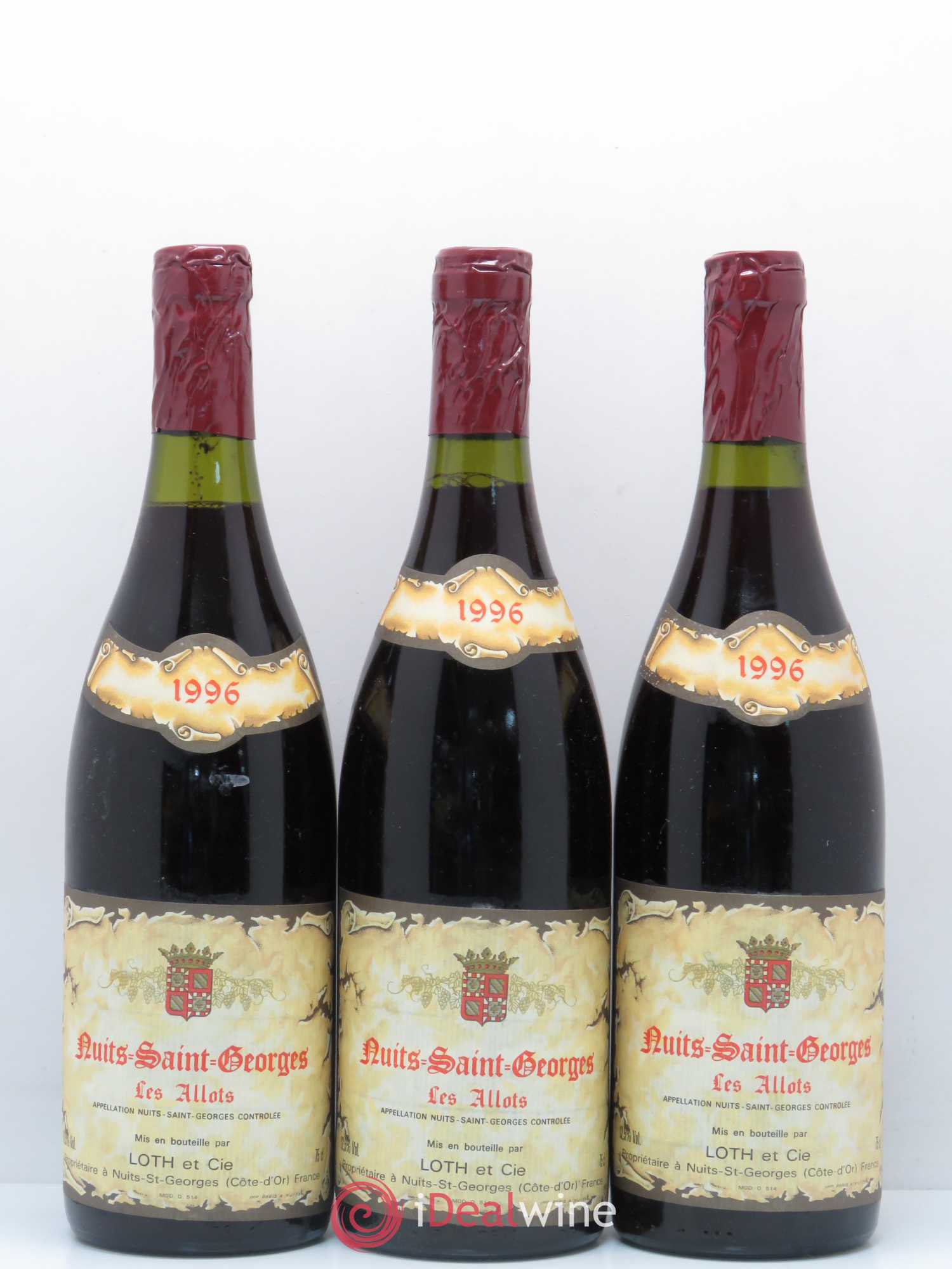 Nuits-Saint-Georges 1er Cru Aux Allots Domaine Loth & Fils 1996 - Lot de 12 bouteilles - 3