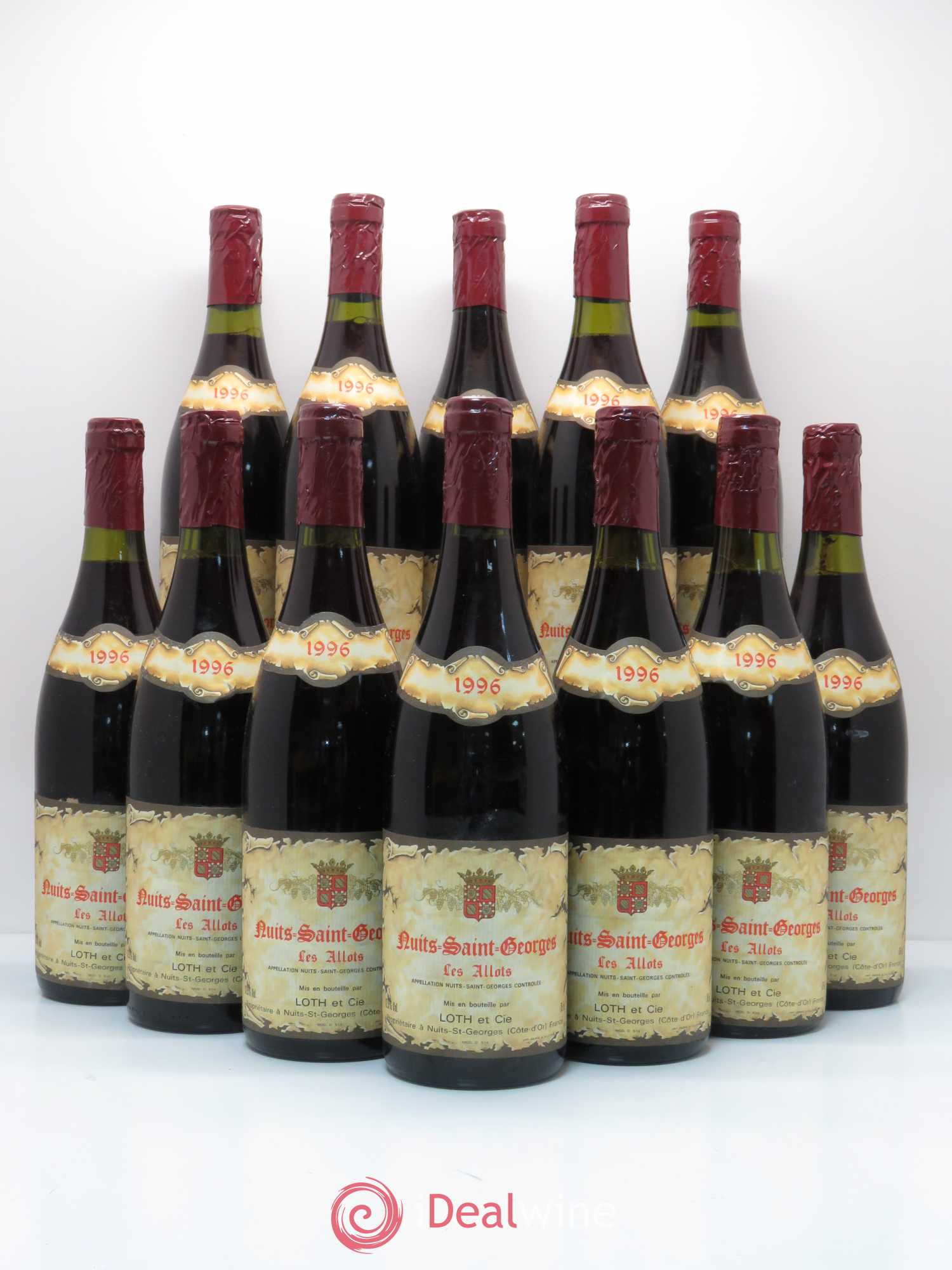 Nuits-Saint-Georges 1er Cru Aux Allots Domaine Loth & Fils 1996 - Lot de 12 bouteilles - 0