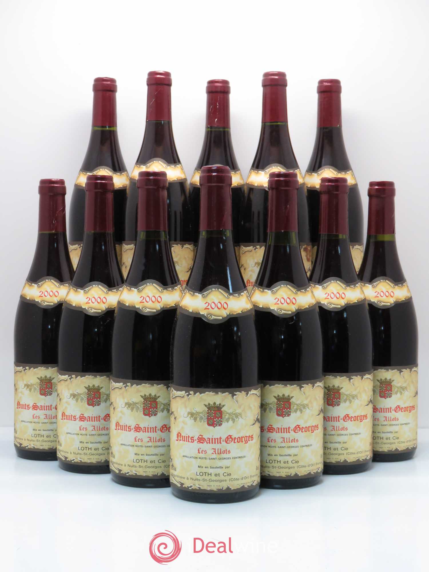Nuits-Saint-Georges 1er Cru Aux Allots Domaine Loth & Fils (sans prix de réserve) 2000 - Posten von 12 Flaschen - 0