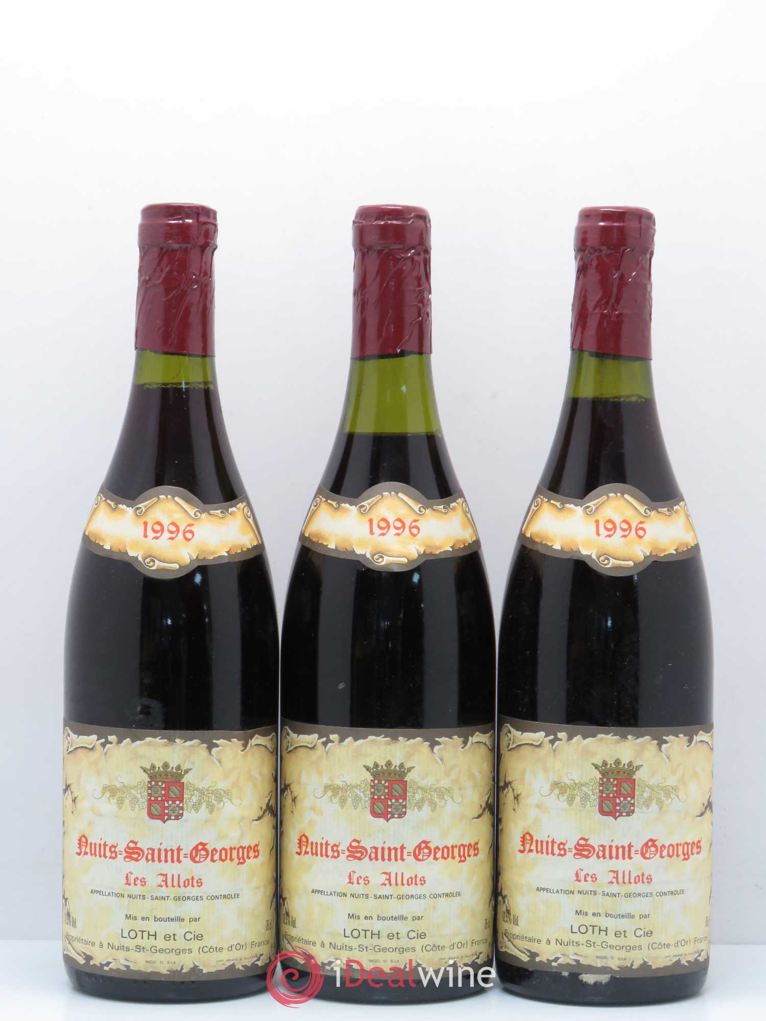 Nuits-Saint-Georges 1er Cru Aux Allots Domaine Loth & Fils 1996 - Posten von 6 Flaschen - 1