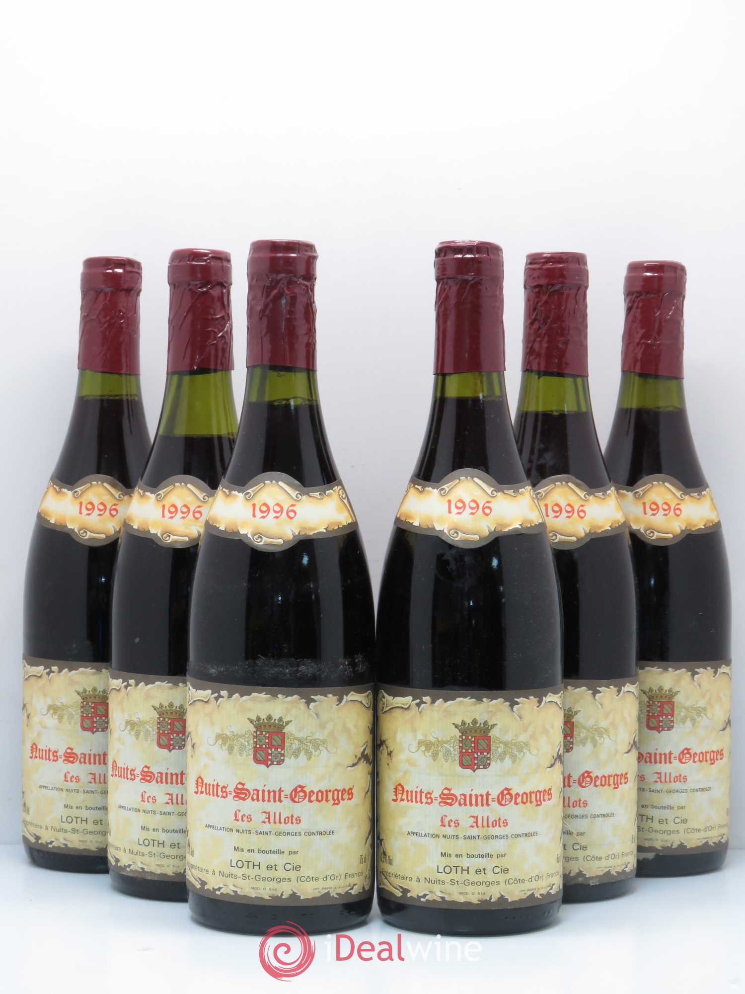 Nuits-Saint-Georges 1er Cru Aux Allots Domaine Loth & Fils 1996 - Posten von 6 Flaschen - 0