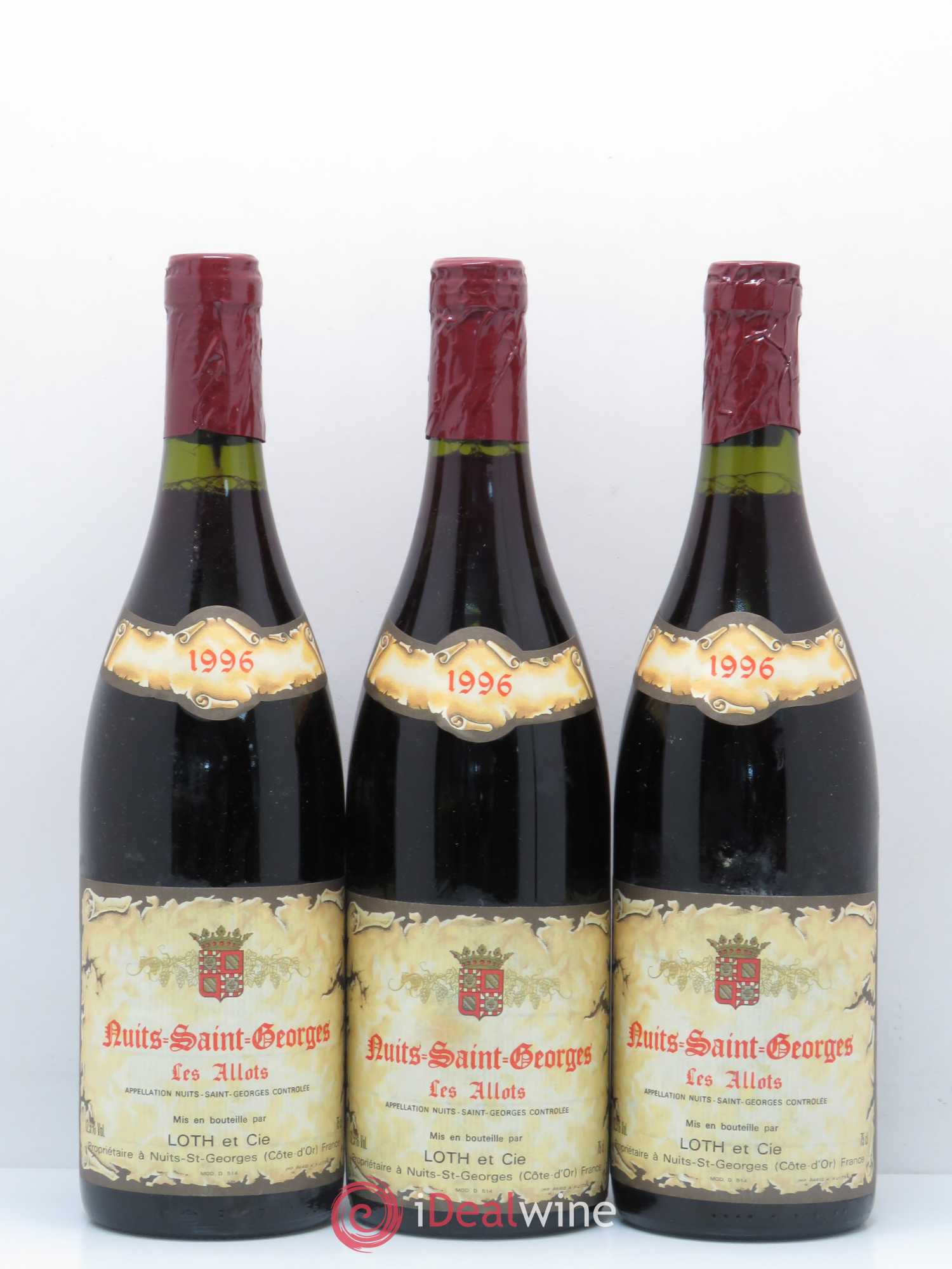 Nuits-Saint-Georges 1er Cru Aux Allots Domaine Loth & Fils 1996 - Posten von 3 Flaschen - 0