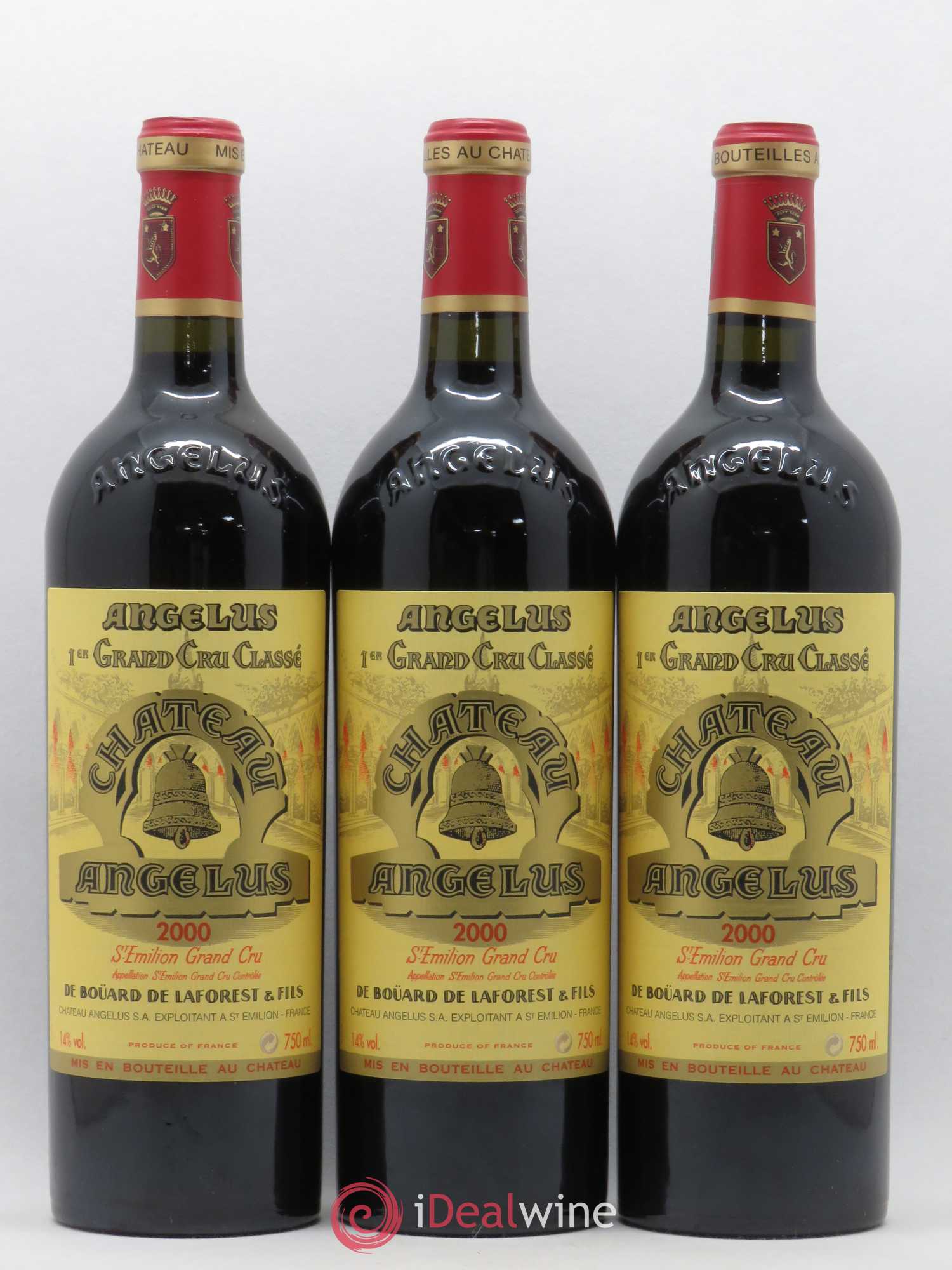 Château Angélus 1er Grand Cru Classé A 2000 - Lot de 6 bouteilles - 1