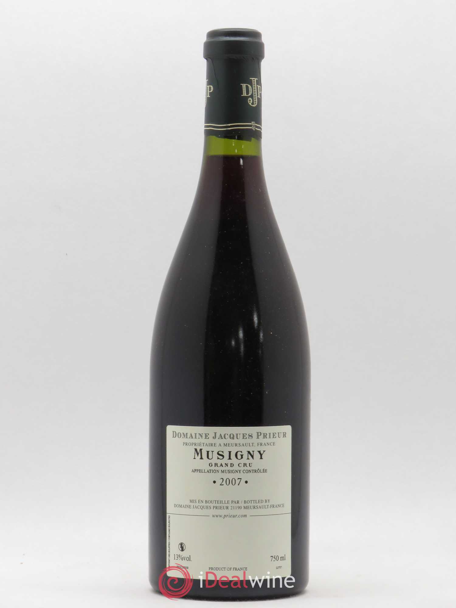 Musigny Grand Cru Jacques Prieur (Domaine) 2007 - Lot de 1 bouteille - 1