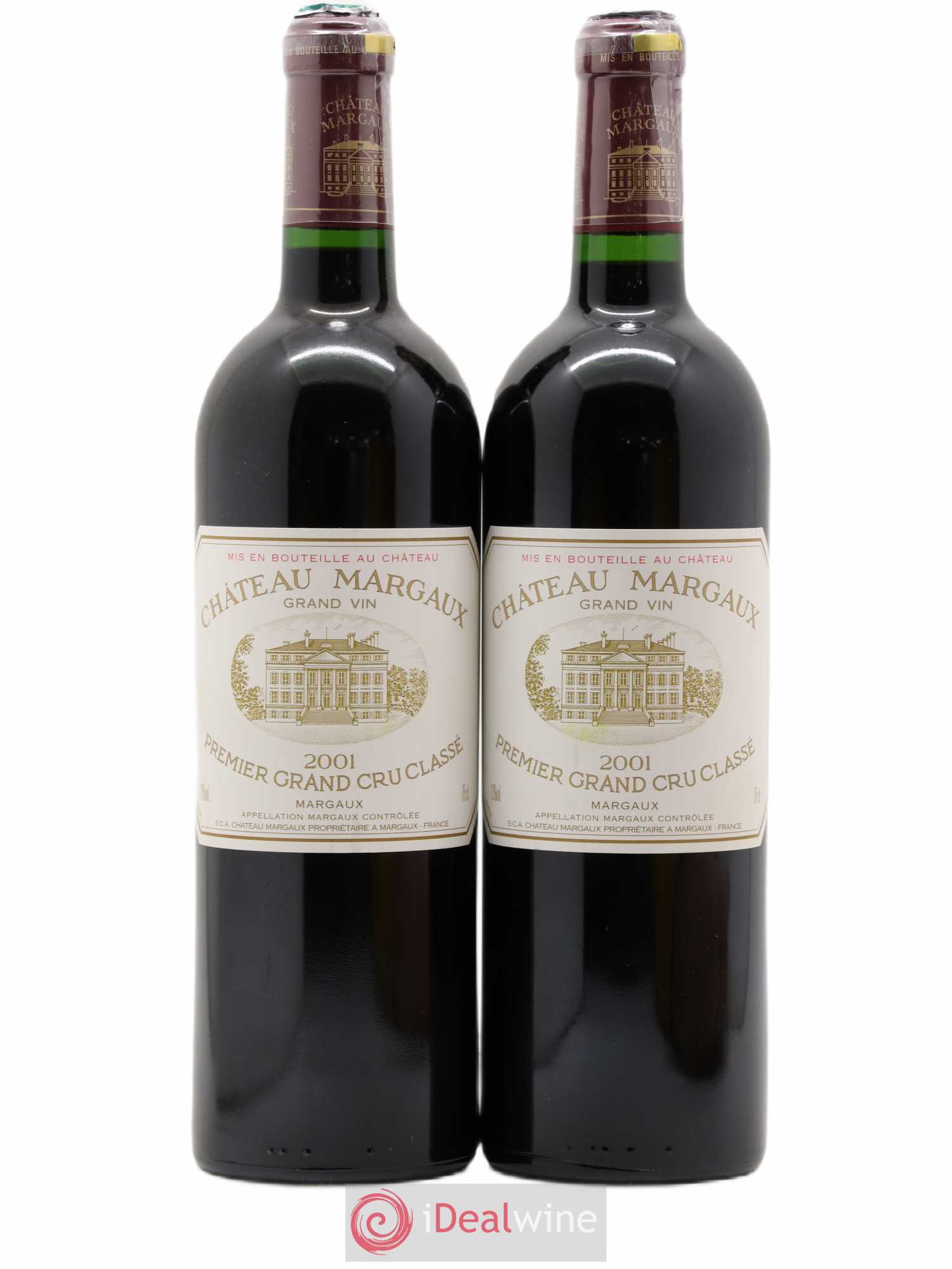 Château Margaux 1er Grand Cru Classé 2001 - Lot de 2 bouteilles - 0