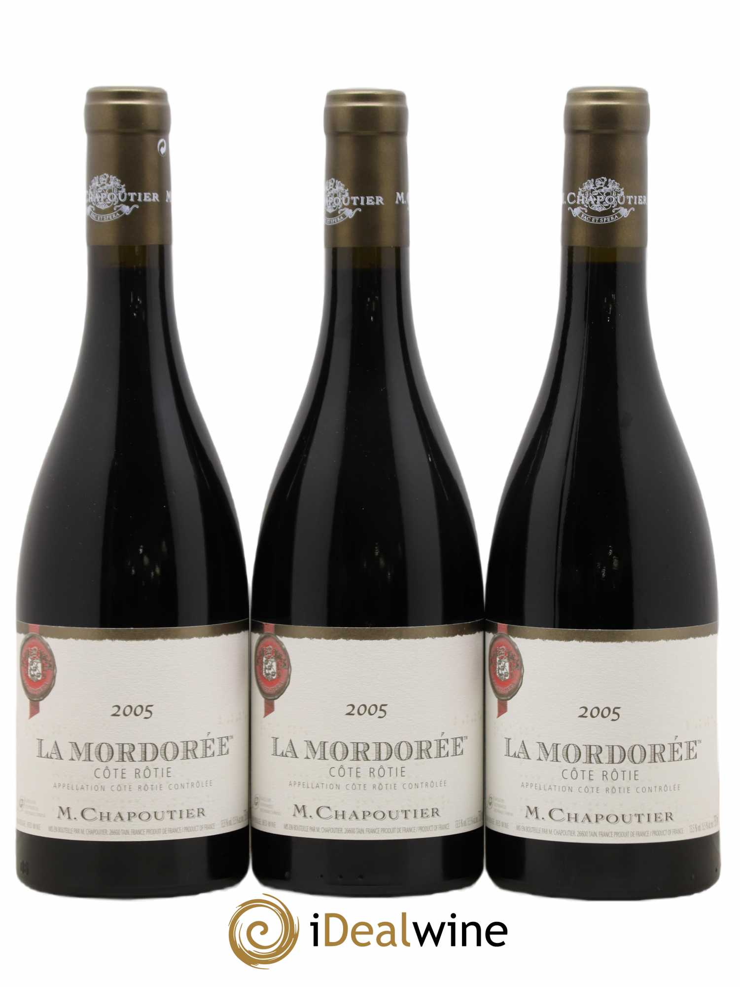Côte-Rôtie La Mordorée Chapoutier 2005 - Lot de 3 bouteilles - 0