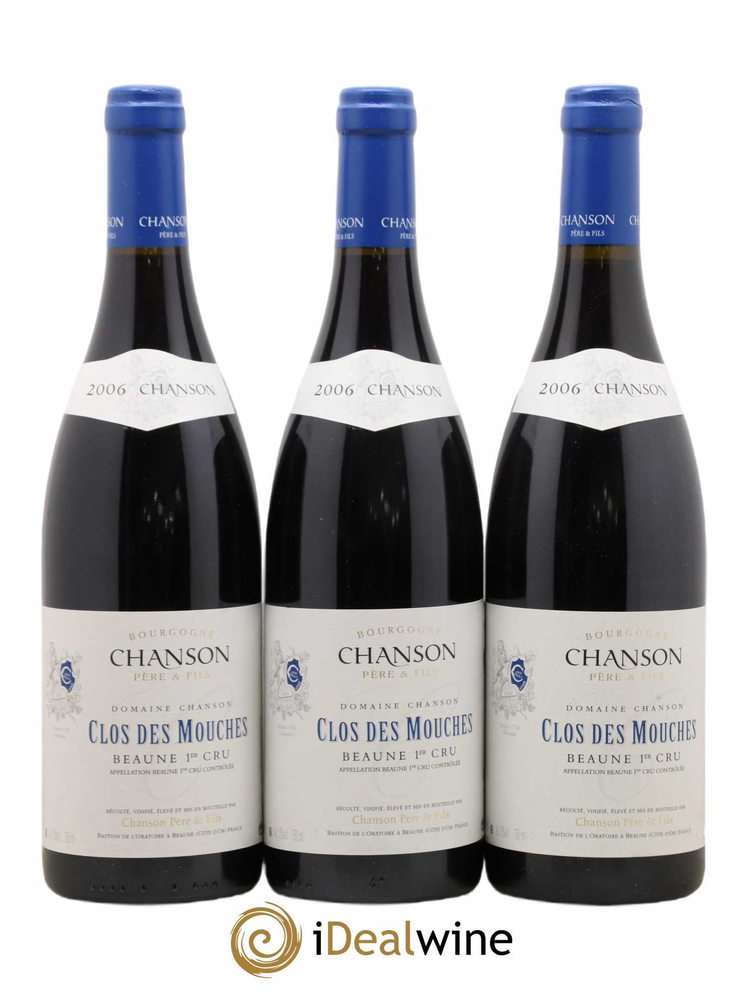 Beaune 1er Cru Clos des Mouches Chanson (Domaine) 2006 - Lot de 3 bouteilles - 0
