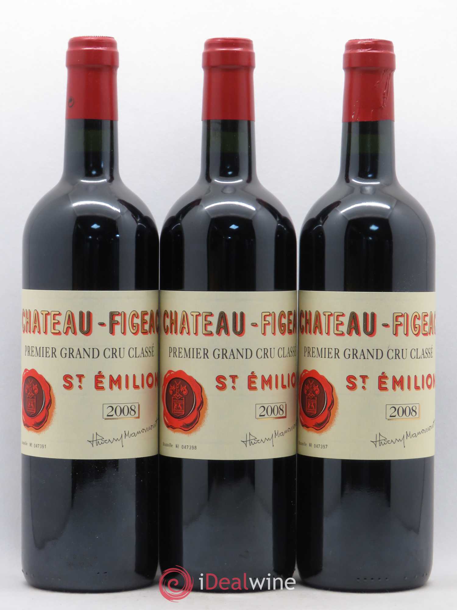 Château Figeac 1er Grand Cru Classé A 2008 - Lot de 12 bouteilles - 3
