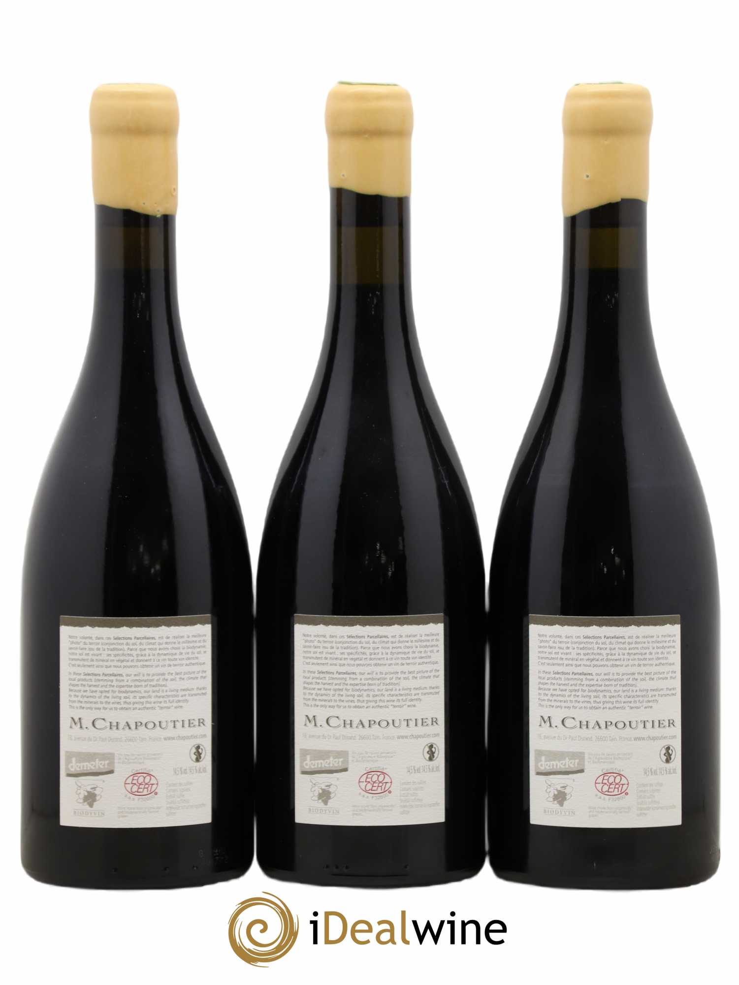 Hermitage Ermitage Le Méal Chapoutier 2006 - Lot de 3 bouteilles - 1
