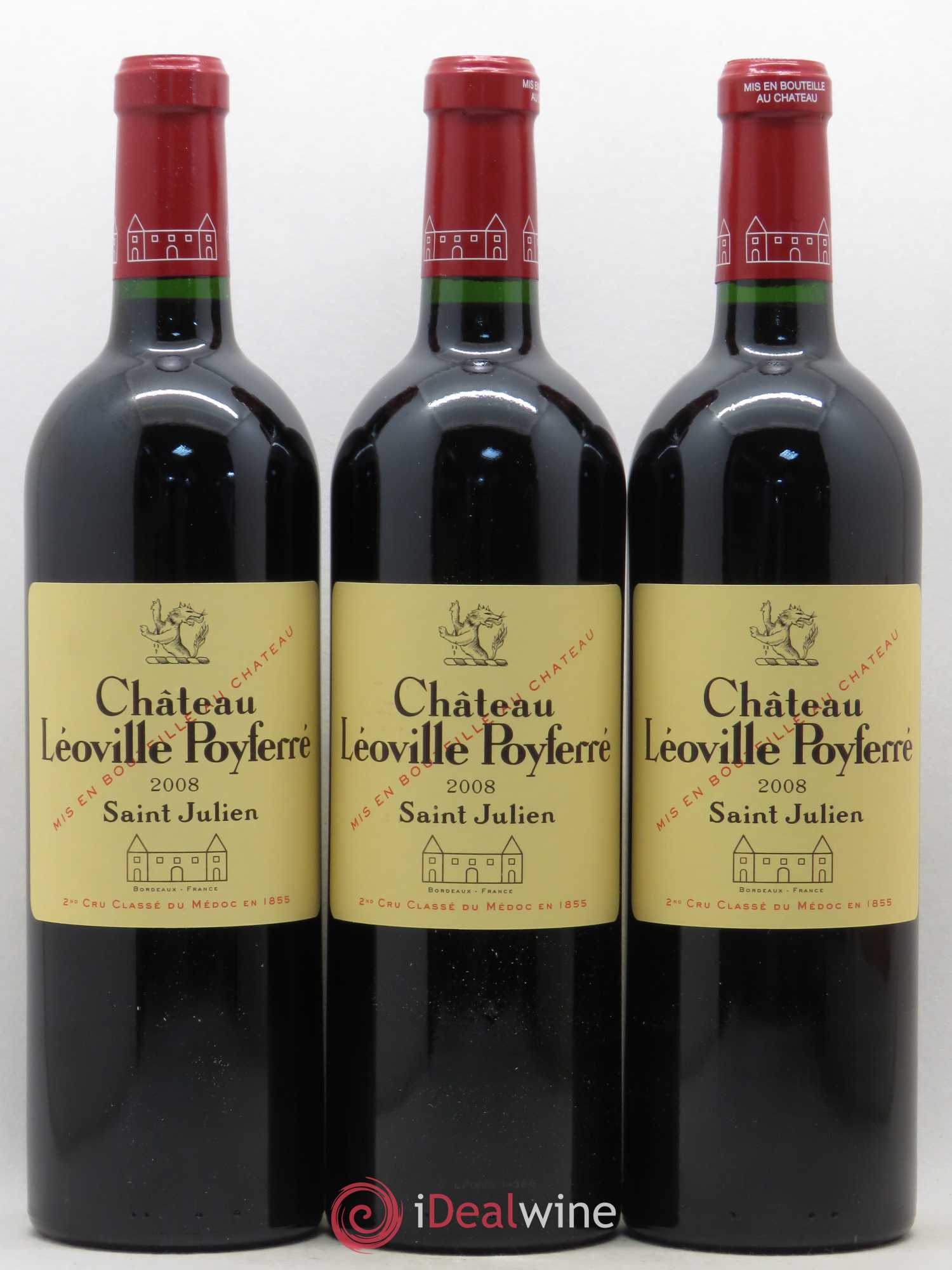 Château Léoville Poyferré 2ème Grand Cru Classé 2008 - Lot de 12 bouteilles - 2