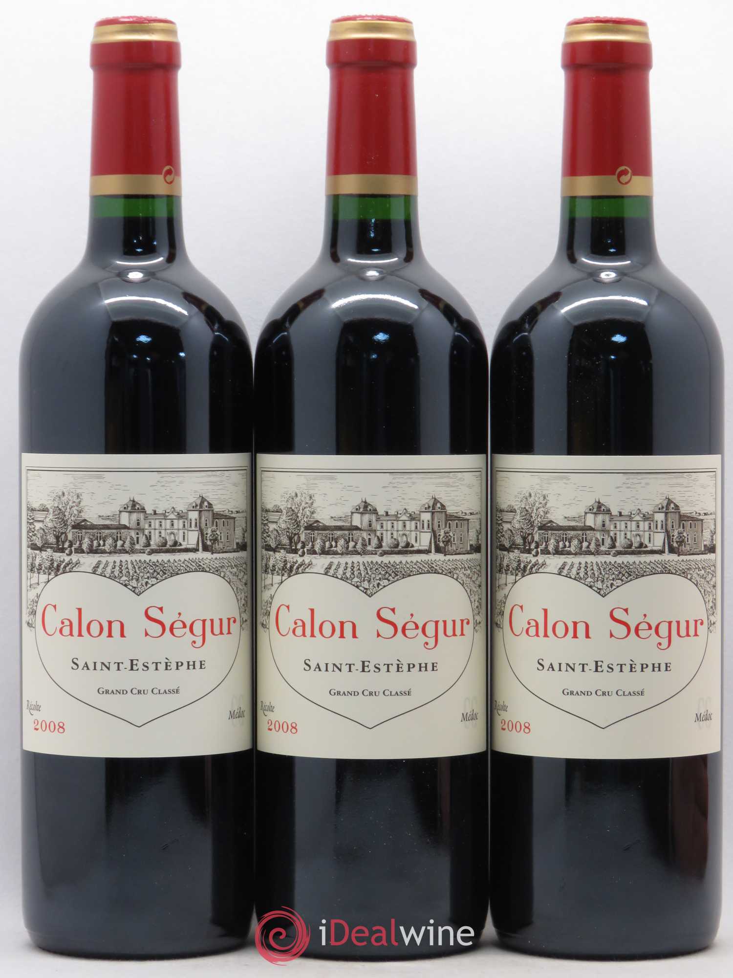 Château Calon Ségur 3ème Grand Cru Classé 2008 - Lot de 12 bouteilles - 1