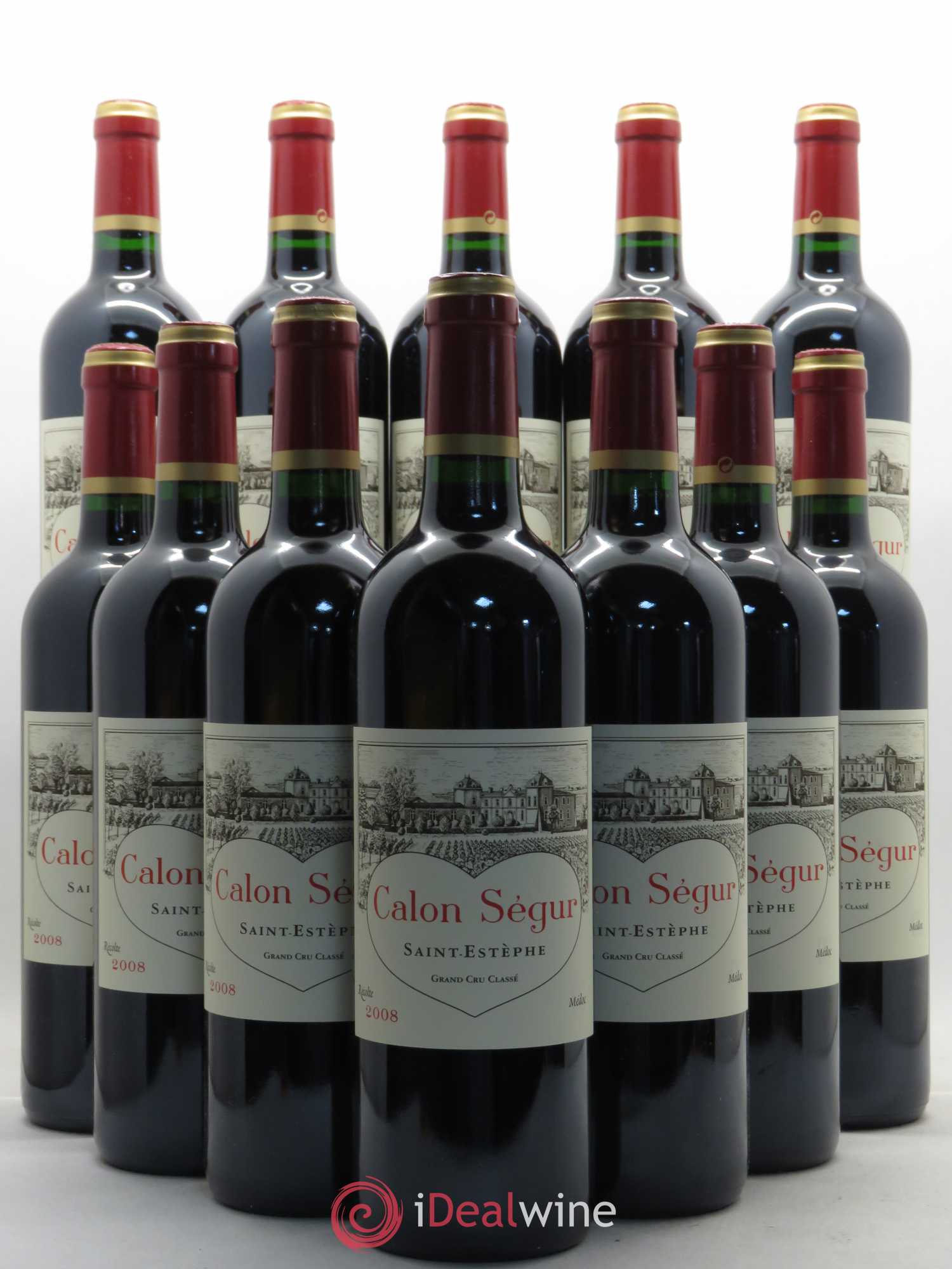 Château Calon Ségur 3ème Grand Cru Classé 2008 - Lot de 12 bouteilles - 0