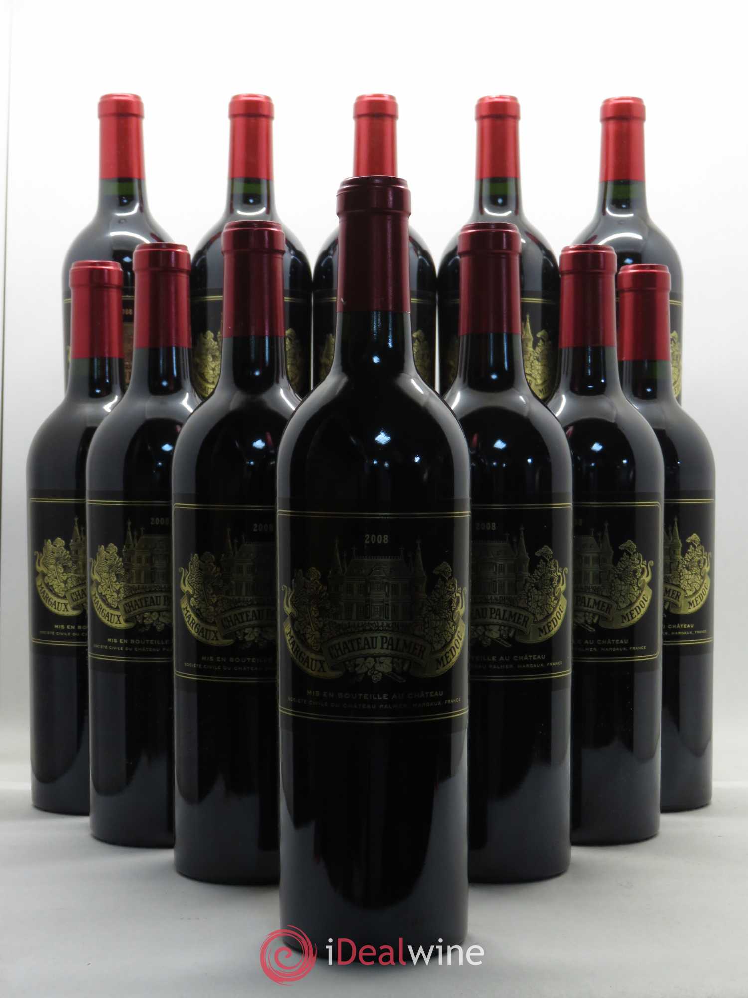 Château Palmer 3ème Grand Cru Classé 2008 - Lot de 12 bouteilles - 0
