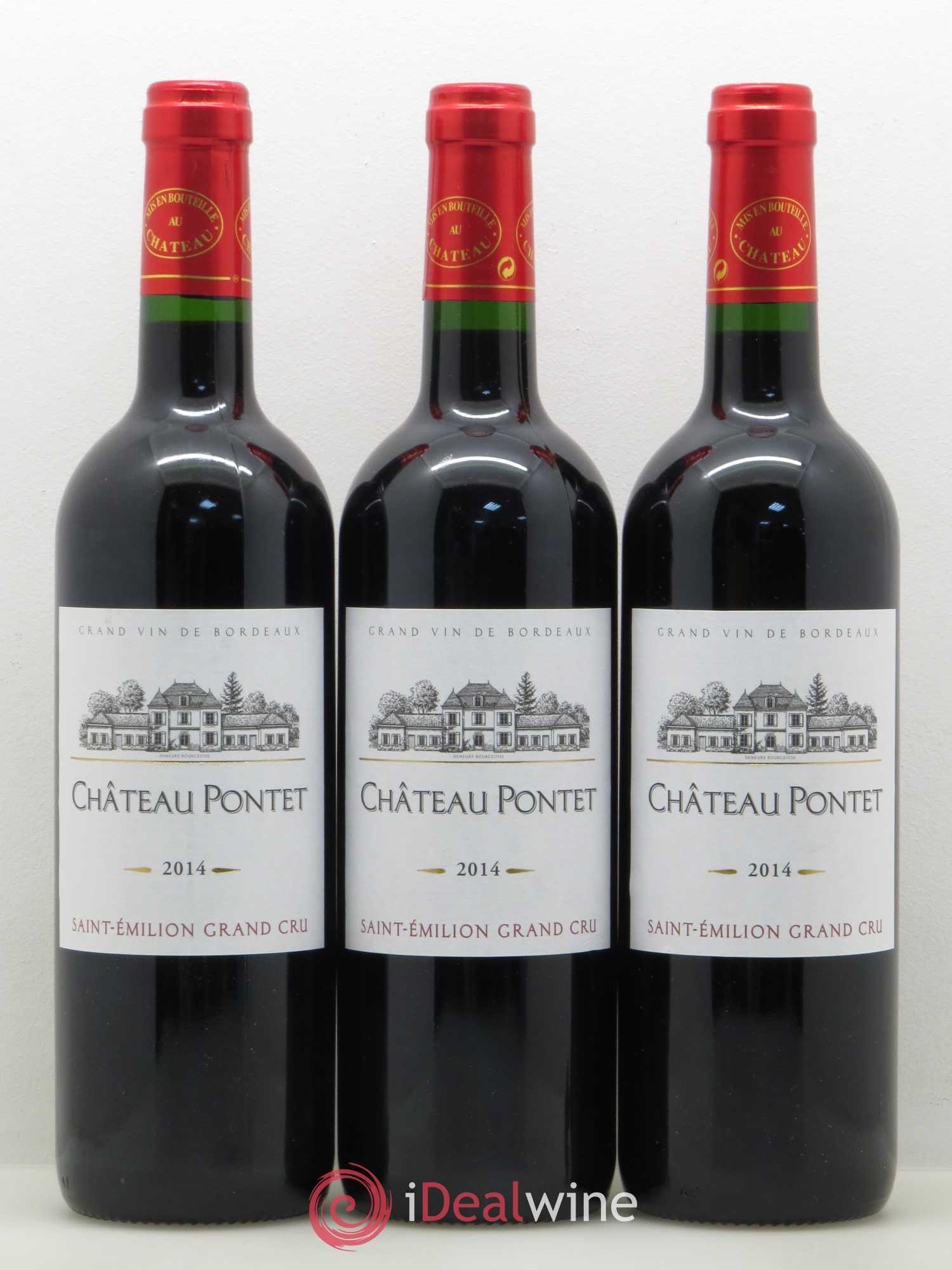 Saint-Émilion Château Pontet 2014 - Lot de 3 bouteilles - 0