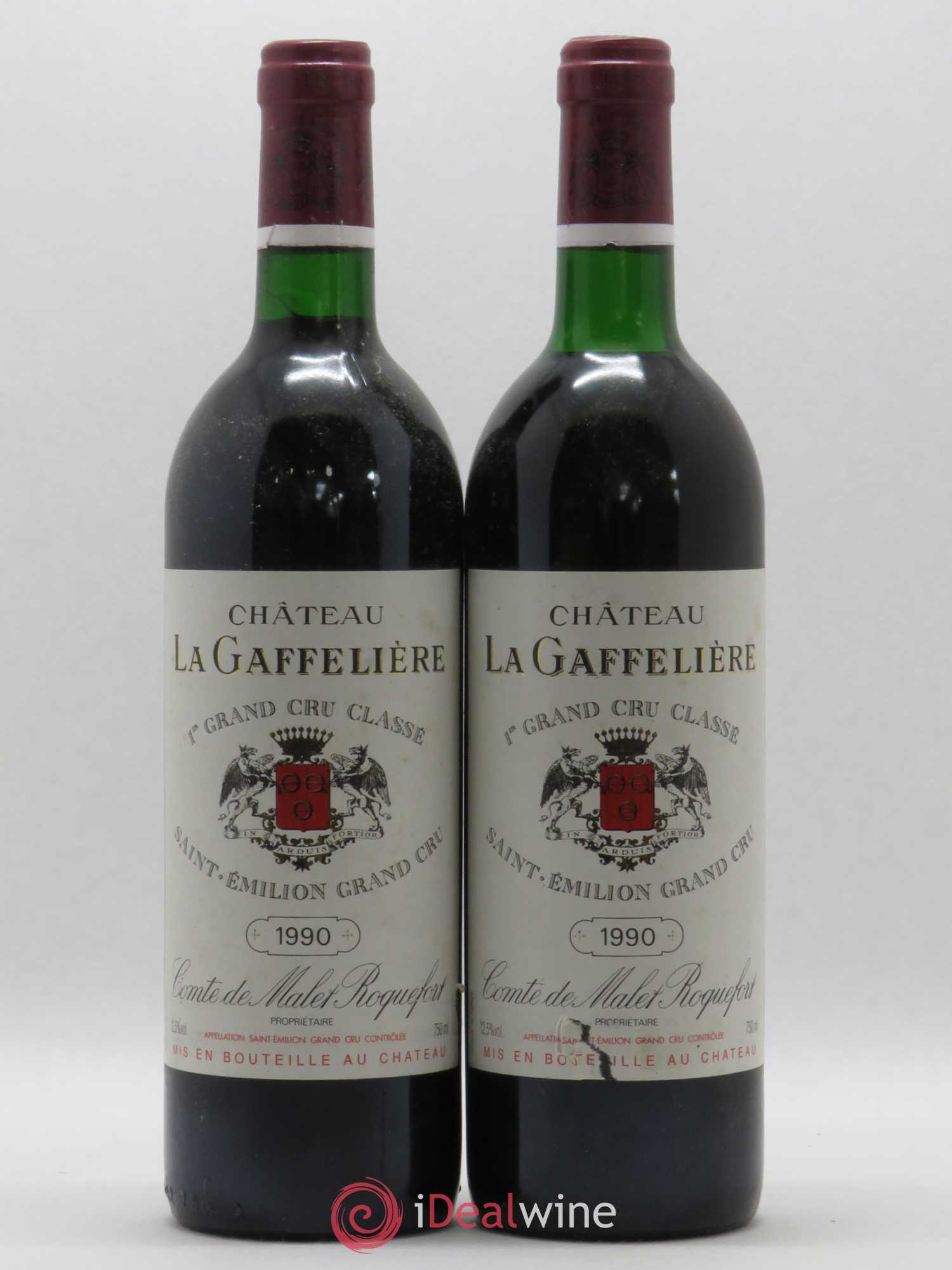 Château la Gaffelière 1er Grand Cru Classé B 1990 - Lot de 2 bouteilles - 0