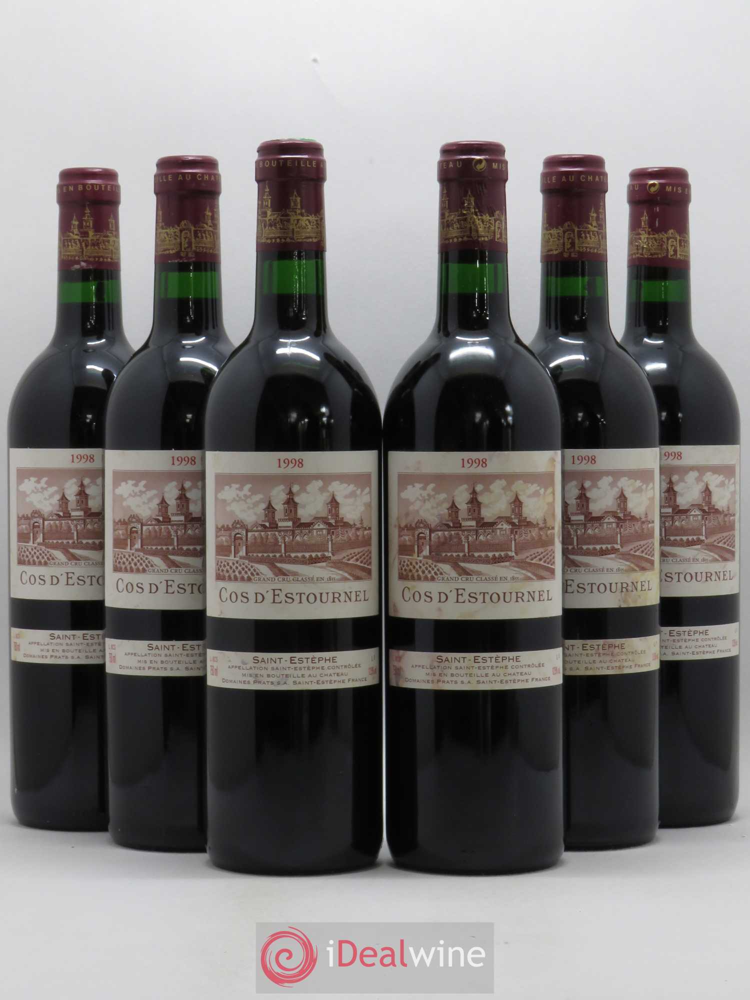 Cos d'Estournel 2ème Grand Cru Classé 1998 - Lot de 6 bouteilles - 0