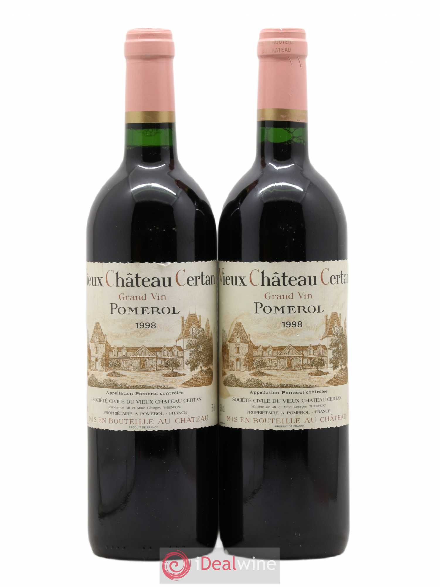 Vieux Château Certan 1998 - Lot de 2 bouteilles - 0