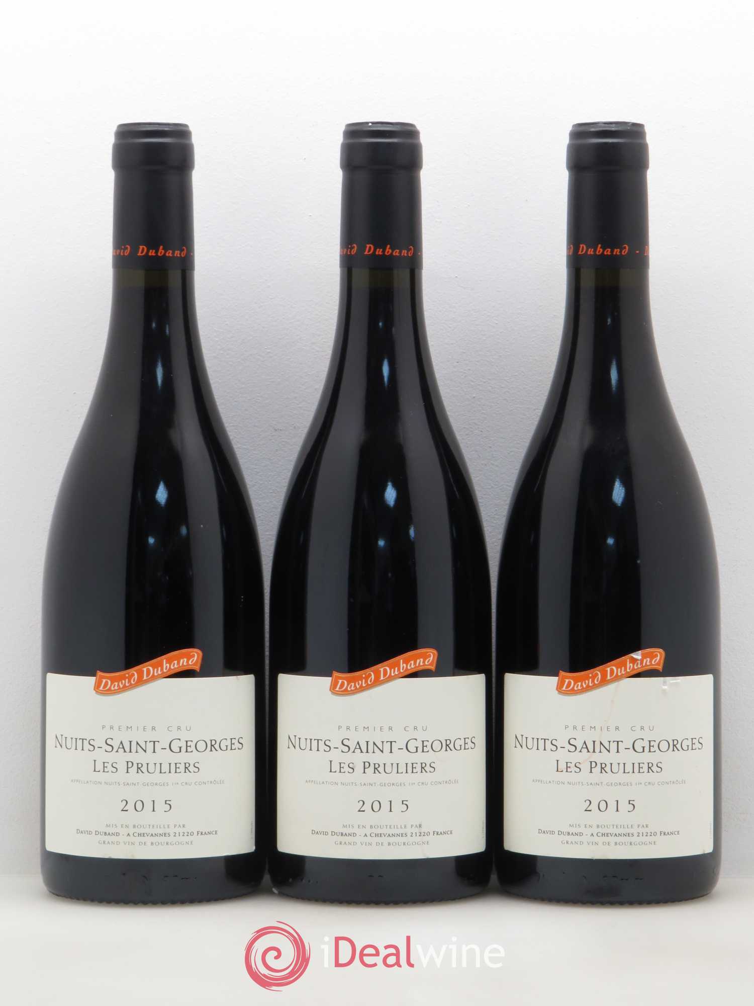Nuits-Saint-Georges 1er Cru Les Pruliers David Duband (Domaine) 2015 - Lot de 3 bouteilles - 0