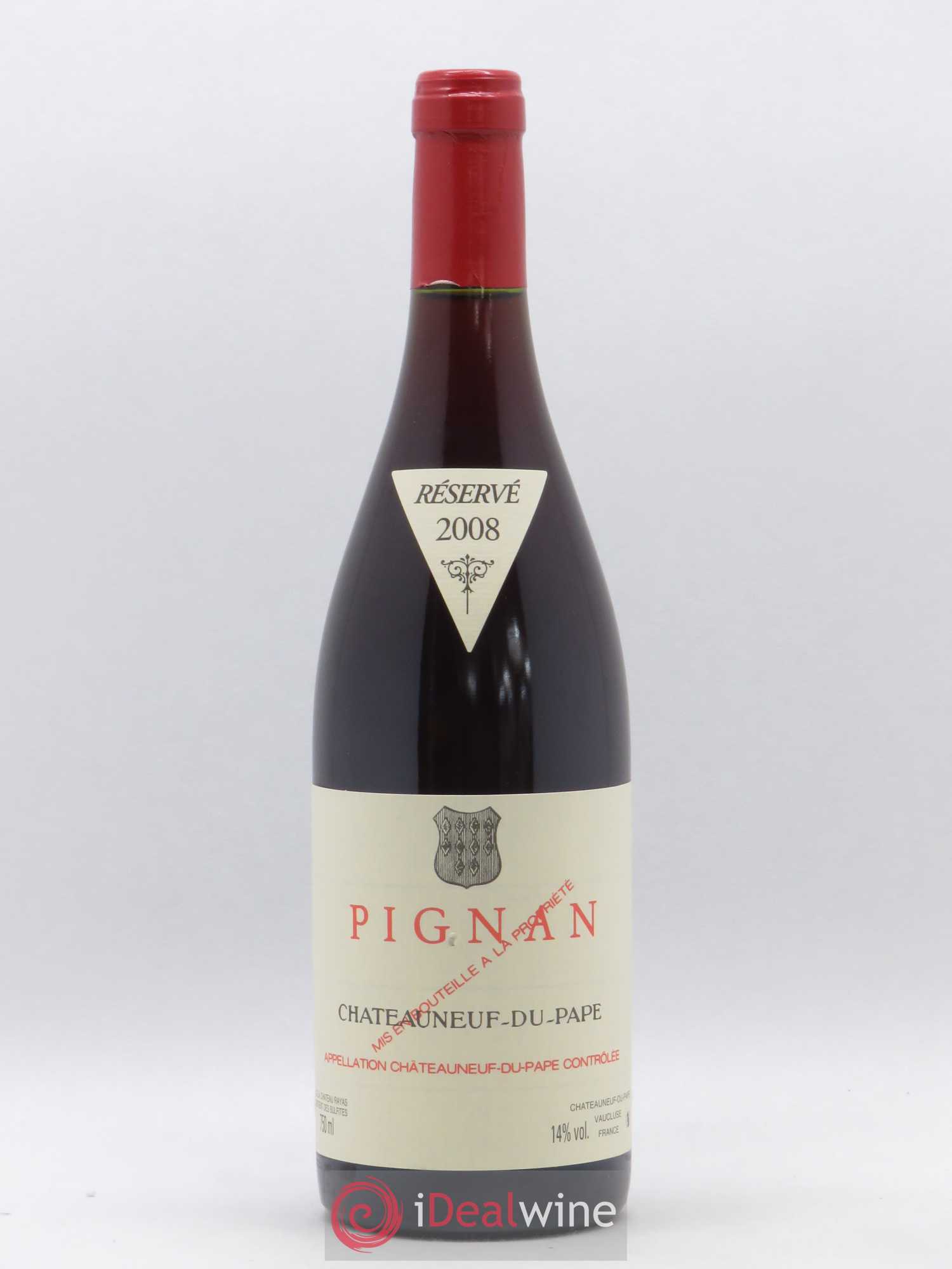Châteauneuf-du-Pape Pignan Emmanuel Reynaud 2008 - Lot de 1 bouteille - 0