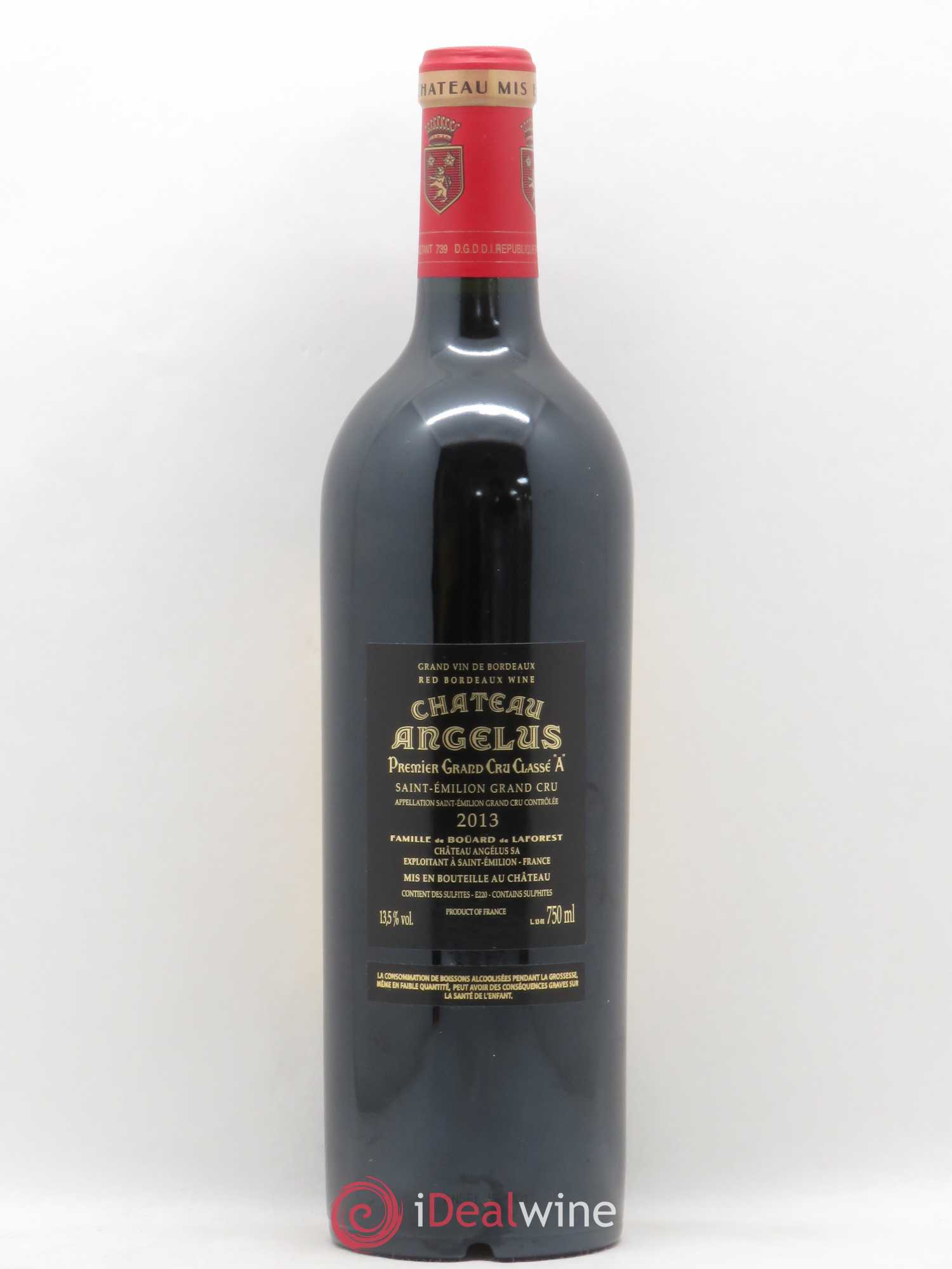 Château Angélus 1er Grand Cru Classé A 2013 - Lot de 1 bouteille - 1