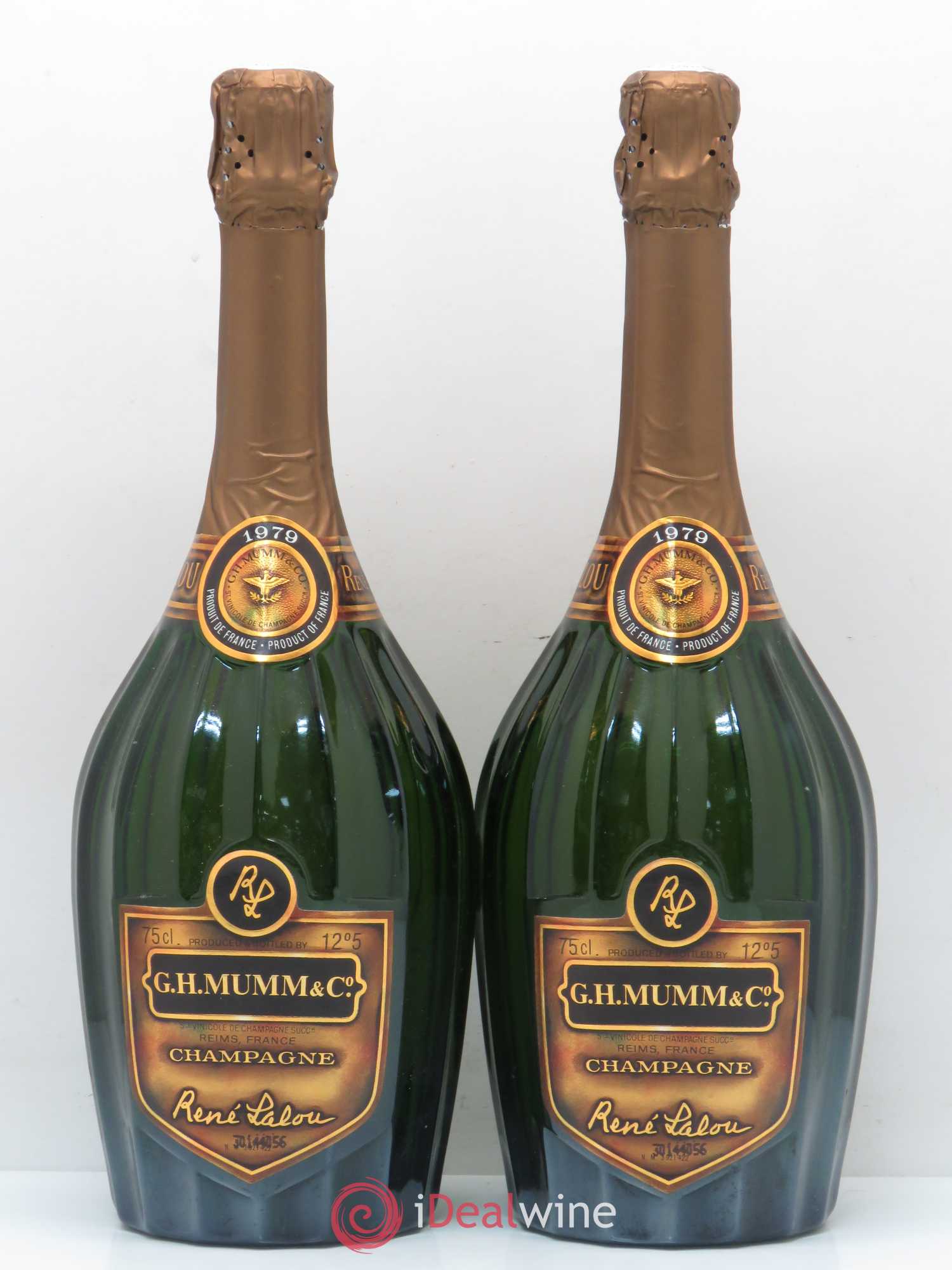 René Lalou Mumm 1979 - Posten von 2 Flaschen - 0
