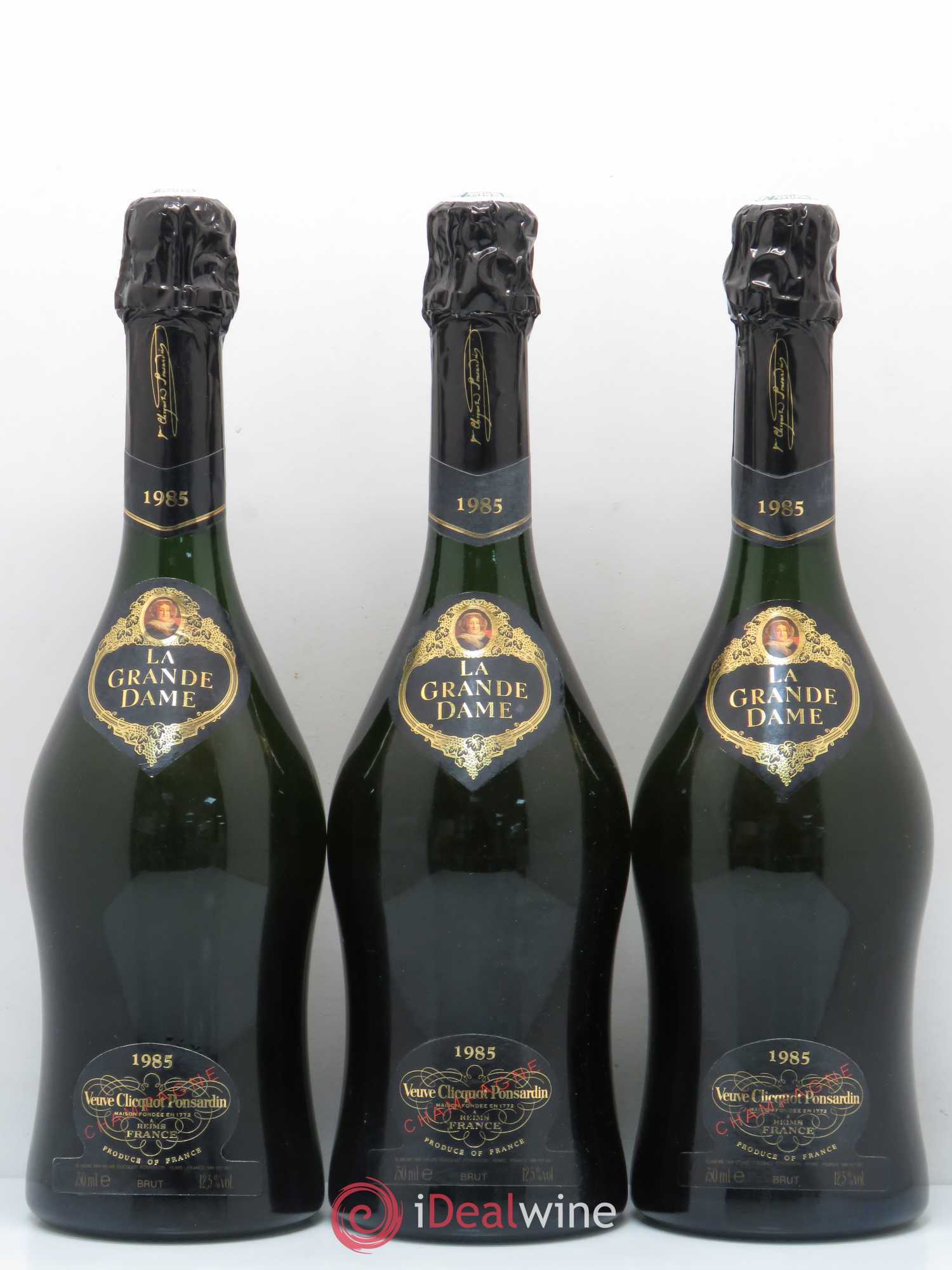 La Grande Dame Veuve Clicquot 1985 - Lot de 3 bouteilles - 0