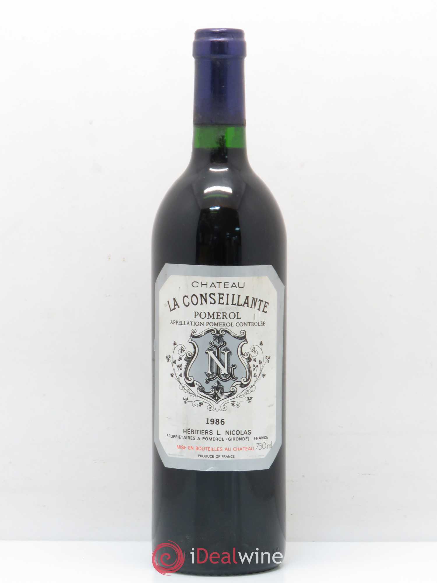Château la Conseillante 1986 - Lot de 1 bouteille - 0