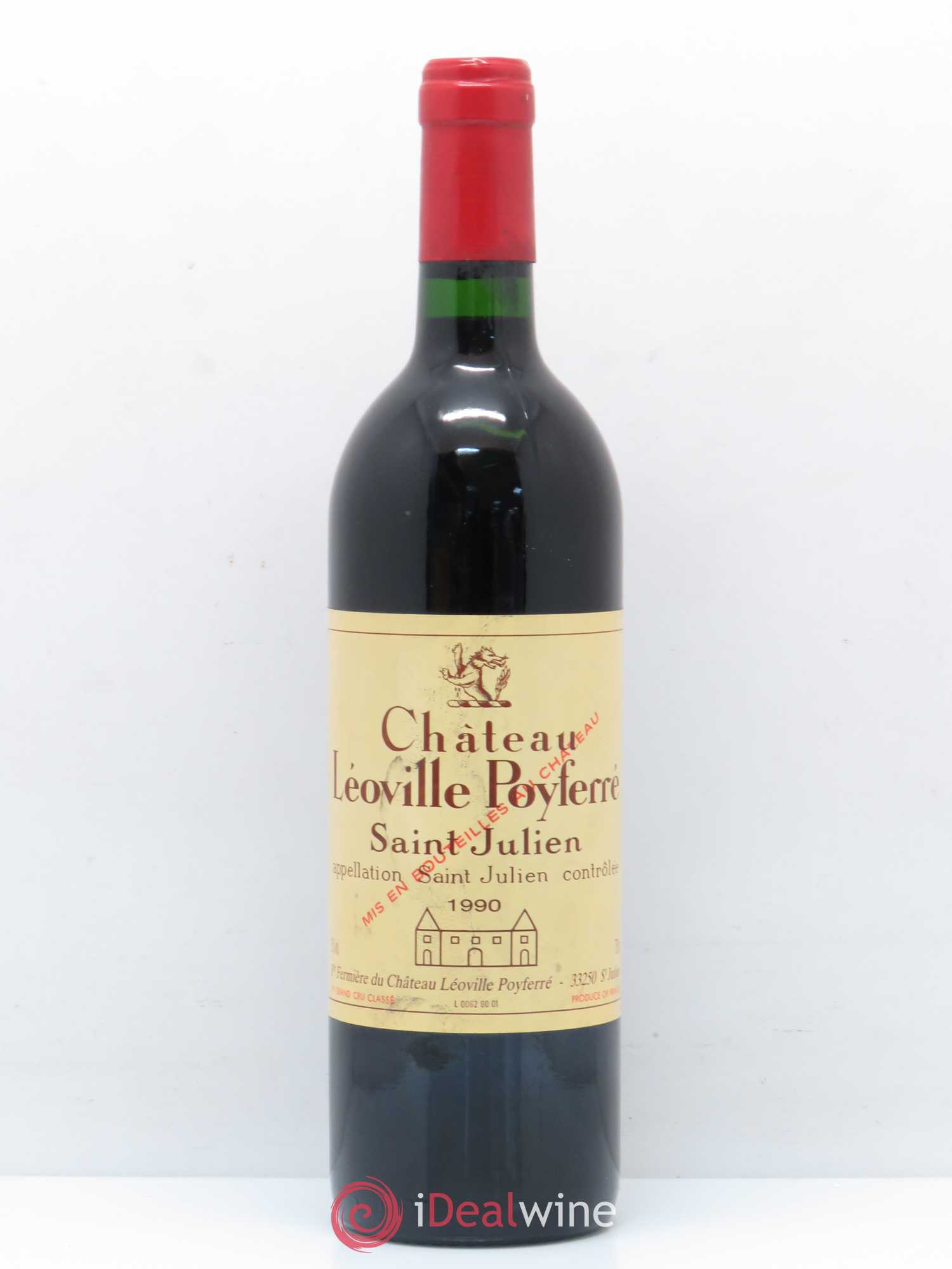 Château Léoville Poyferré 2ème Grand Cru Classé 1990 - Lot de 1 bouteille - 0