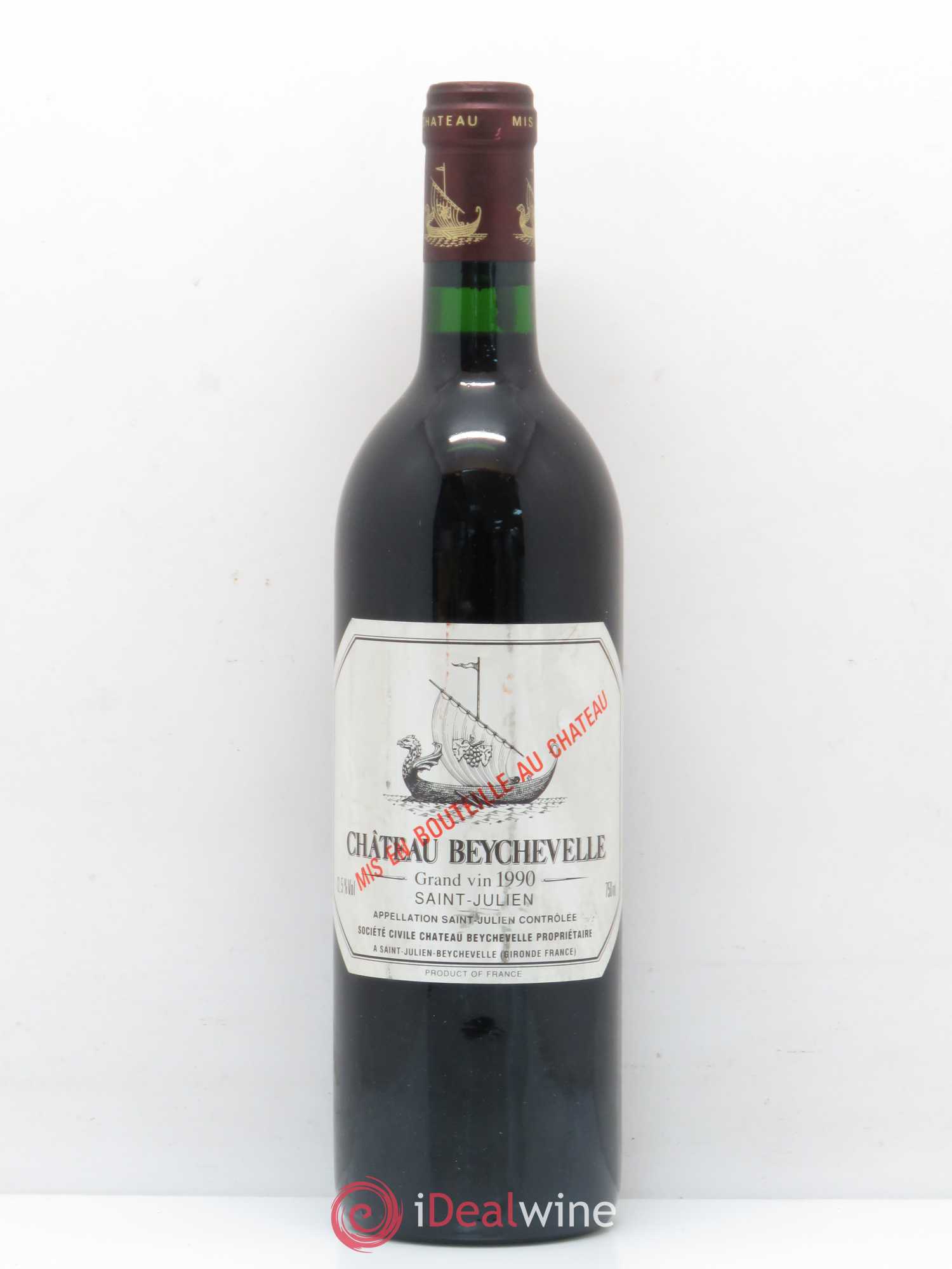 Château Beychevelle 4ème Grand Cru Classé 1990 - Lot de 1 bouteille - 0