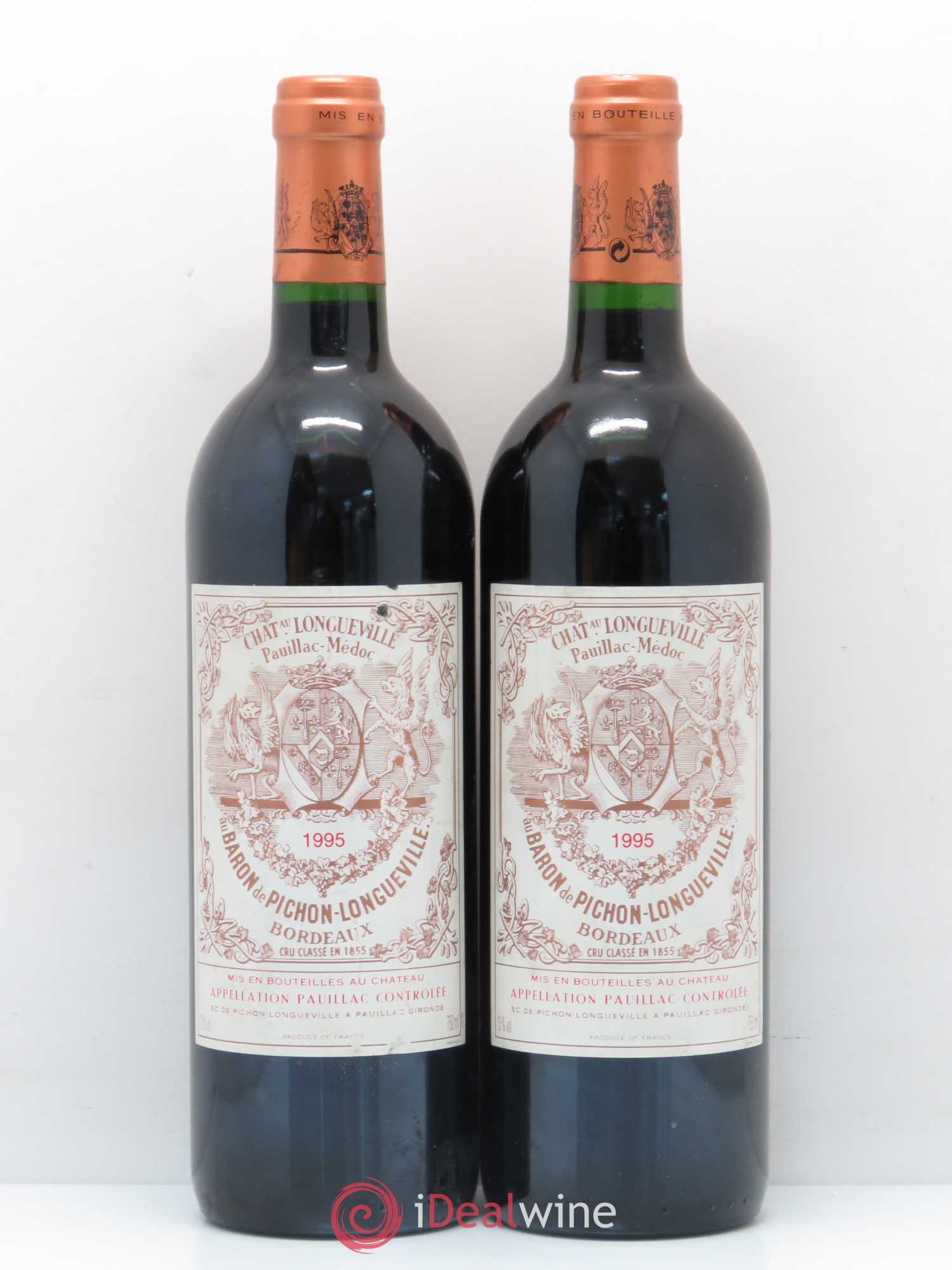Pichon Longueville Baron 2ème Grand Cru Classé 1995 - Lot de 2 bouteilles - 0